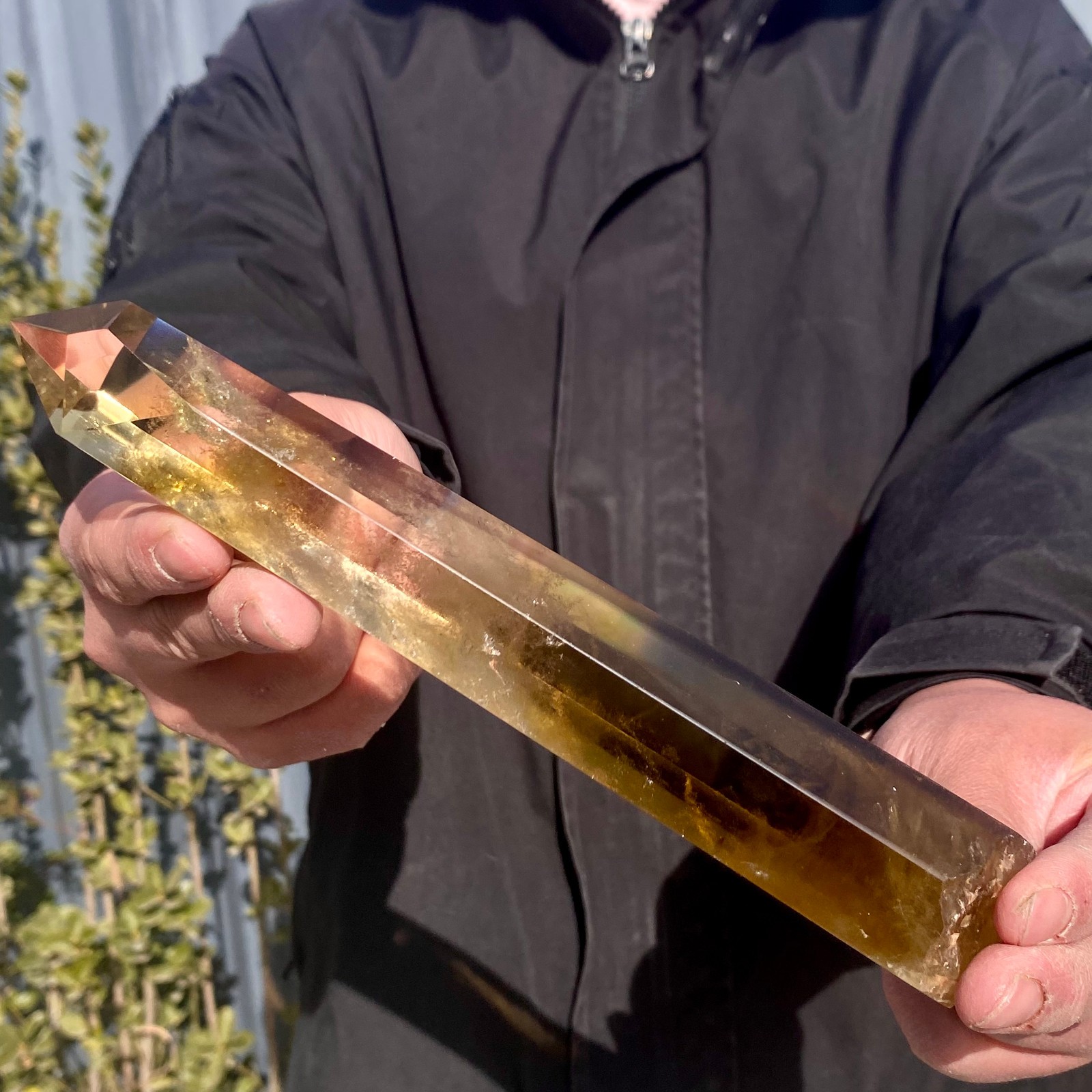 436G Natural Citrine backbone cluster mineral specimen quartz crystal healing
