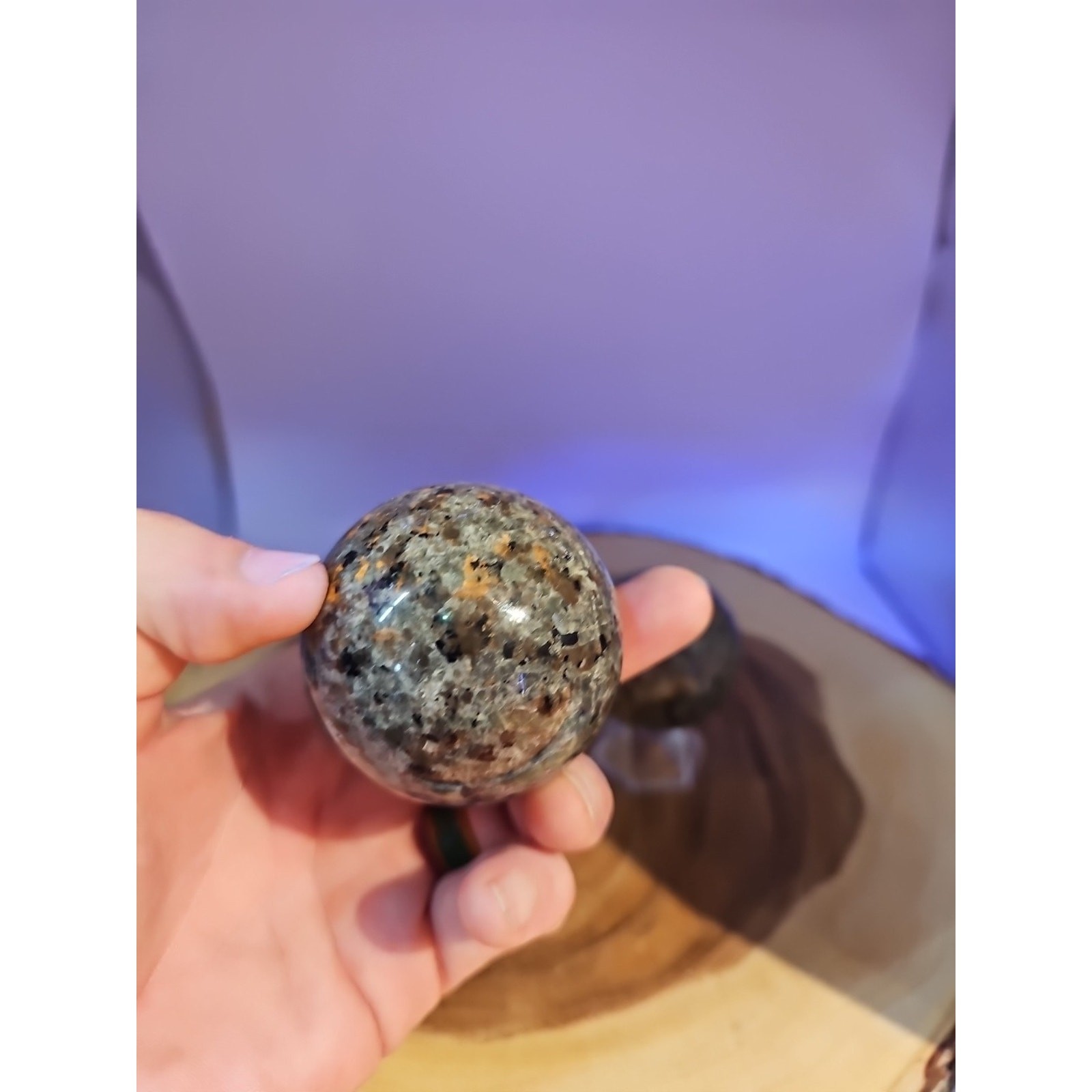 Yooperlite Stone Sphere 55mm 1 Each – CrystalCloud Company