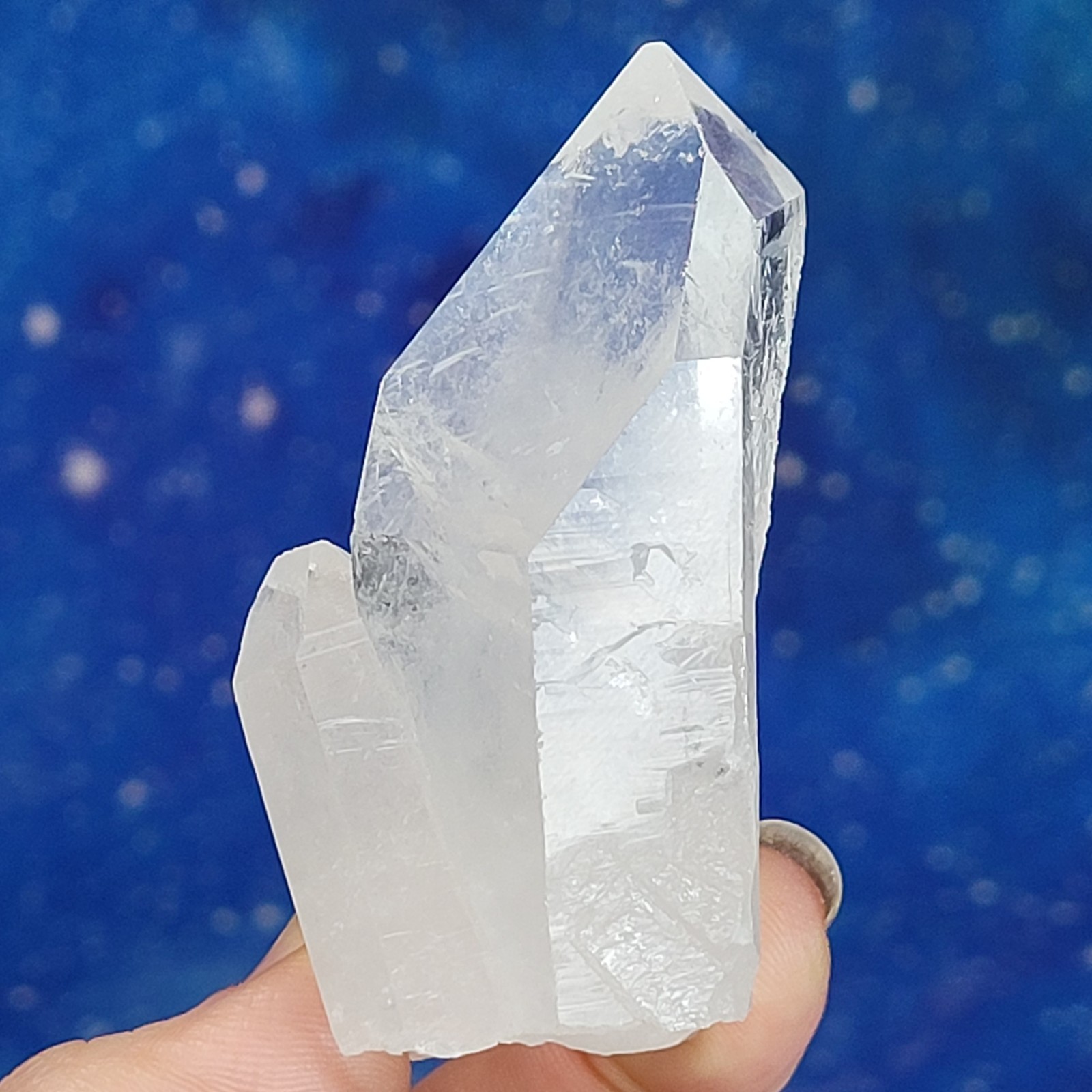Crystal Clear Quartz Point Cluster AA Grade 87g Natural 2.7 Brazil Healing