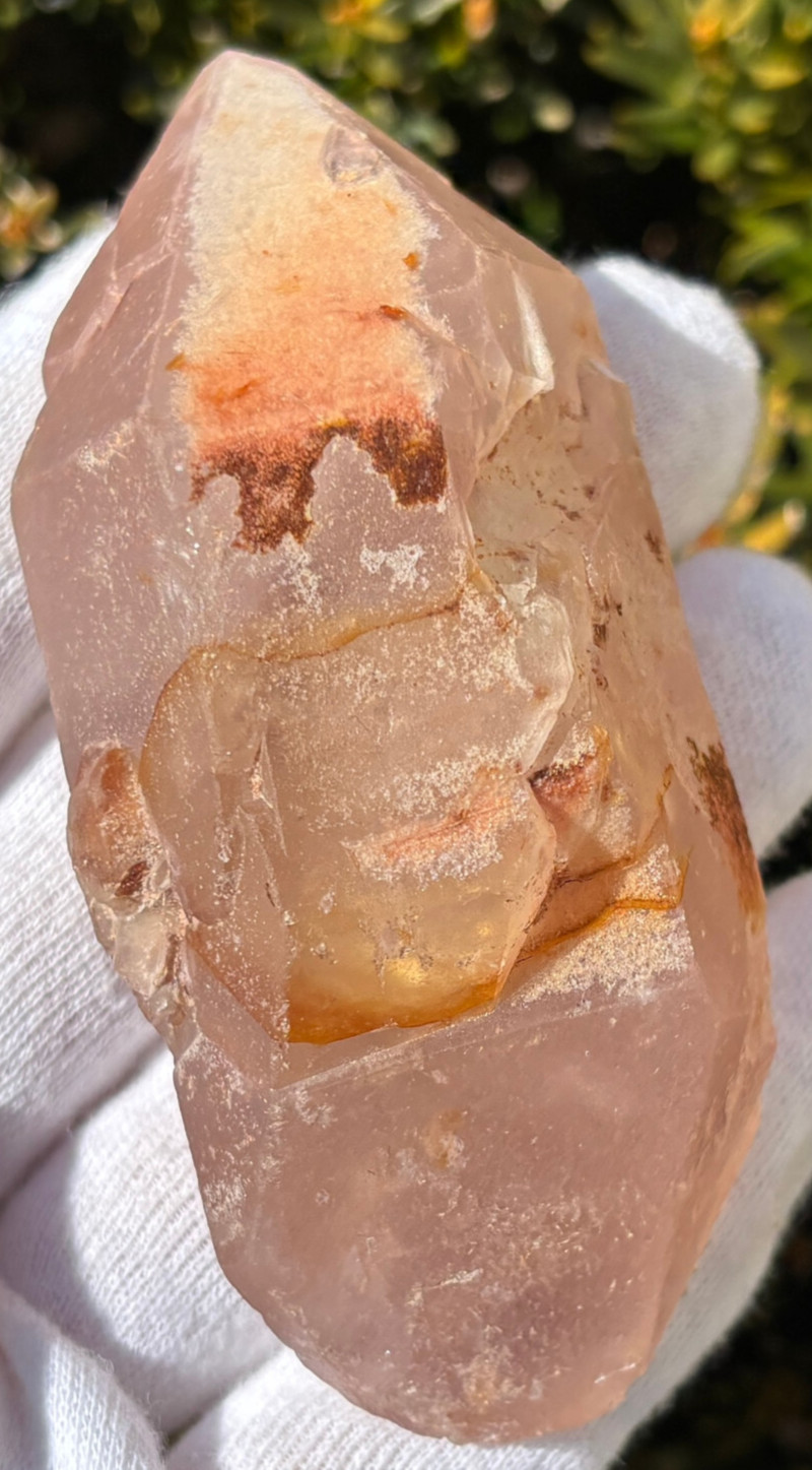 USA SALE *SEE VIDEO* 129g 3.39″ RARE LITHIUM DT QUARTZ POINT DOUBLE TERMINATED