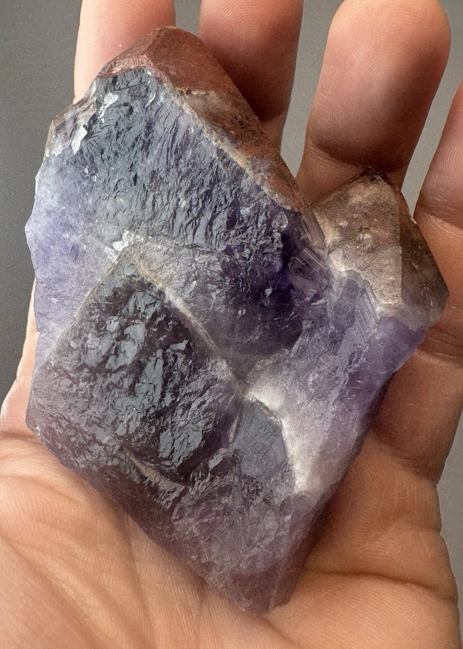 AURALITE 23 Hematite Red Cap Boreal Chevron Amethyst Quartz Crystal Canada