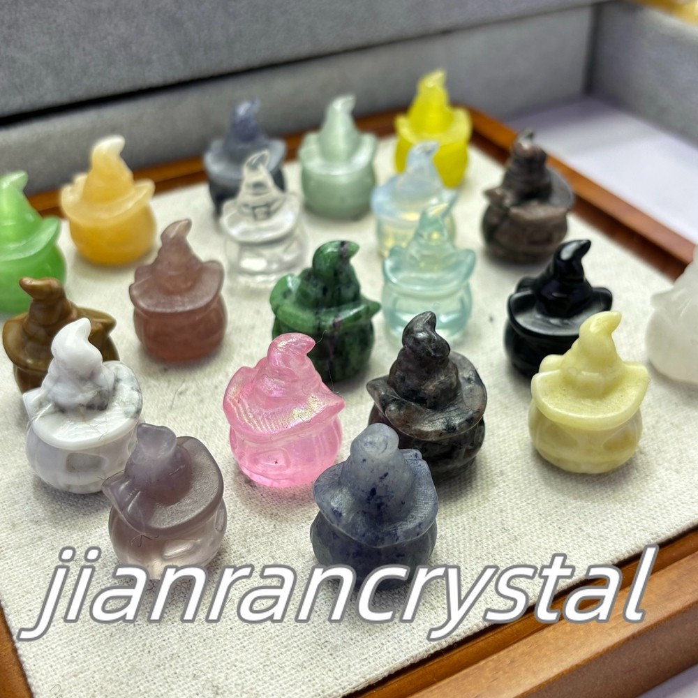 50pcs MIX Natural Quartz Crystal Skulls Carved Pumpkin Skull Healing Wholesale