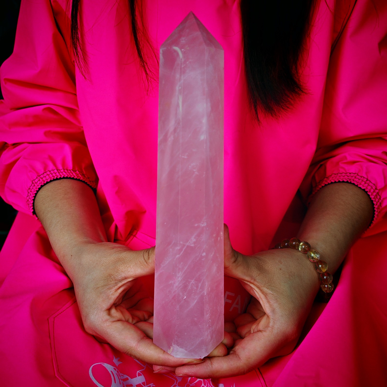 1.76LBNatural Powder Crystal Tower Column Wand Obelisk Mineral Healing0.8kg