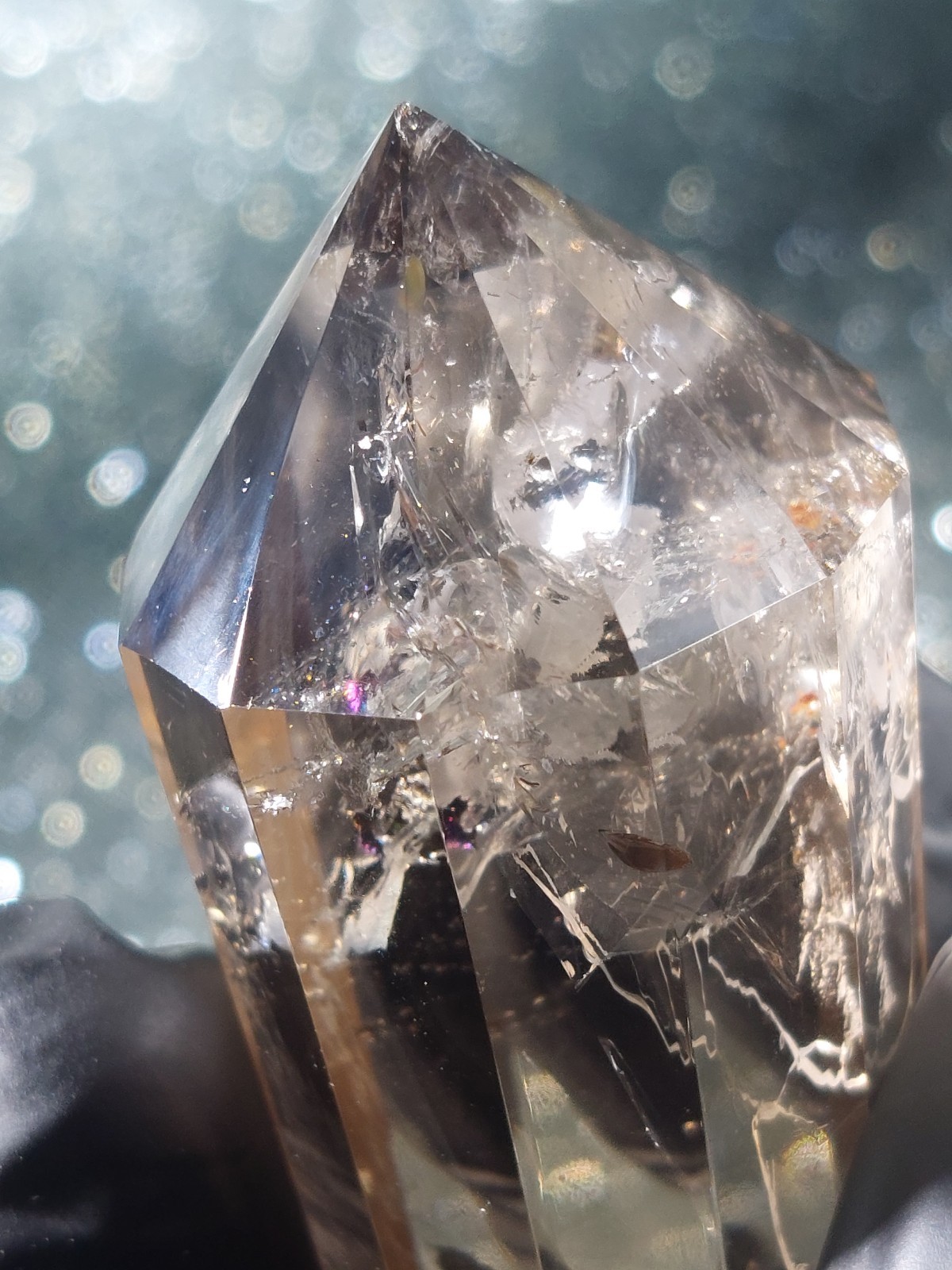 Smokey Quartz 12-Sided Vogel Wand 62g 7.5cm – Gorgeous Rainbows High Quality