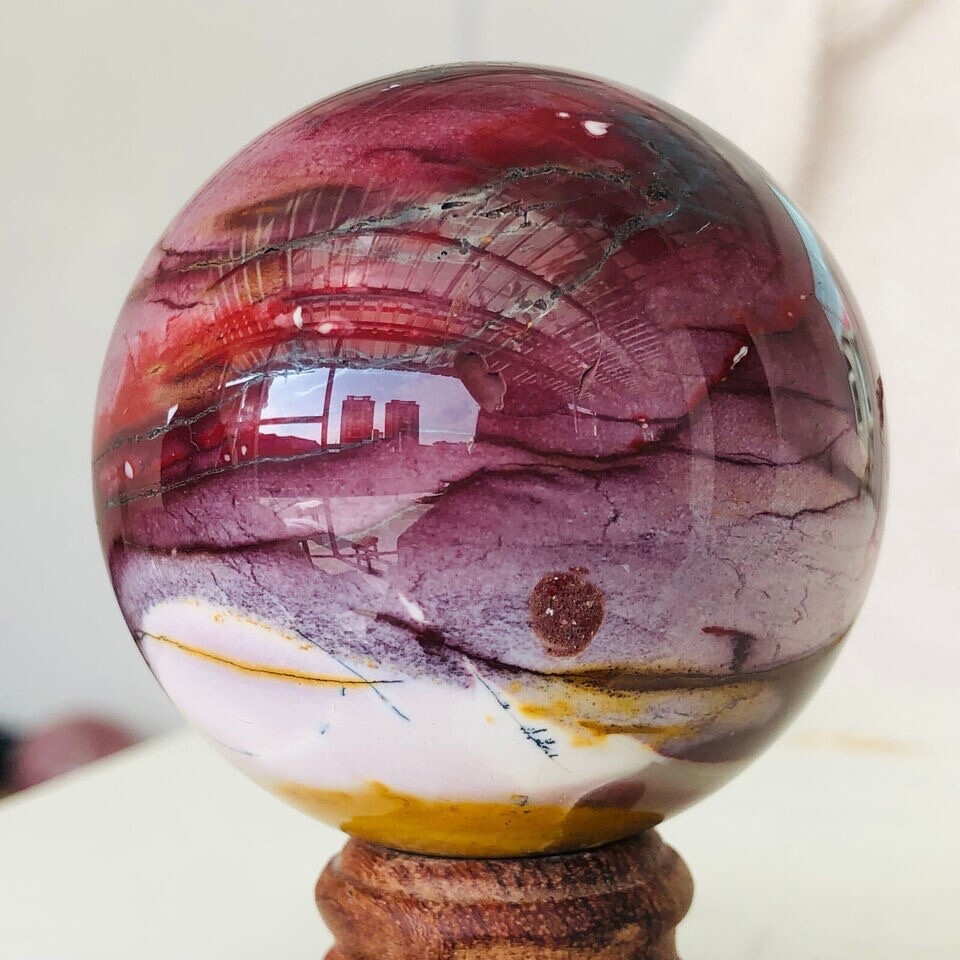 MOOKAITE SPHERE FASCINATING CLASSIC COLOURS NEW IDEAS AND ENTHUSIASM 60 MM 278 G