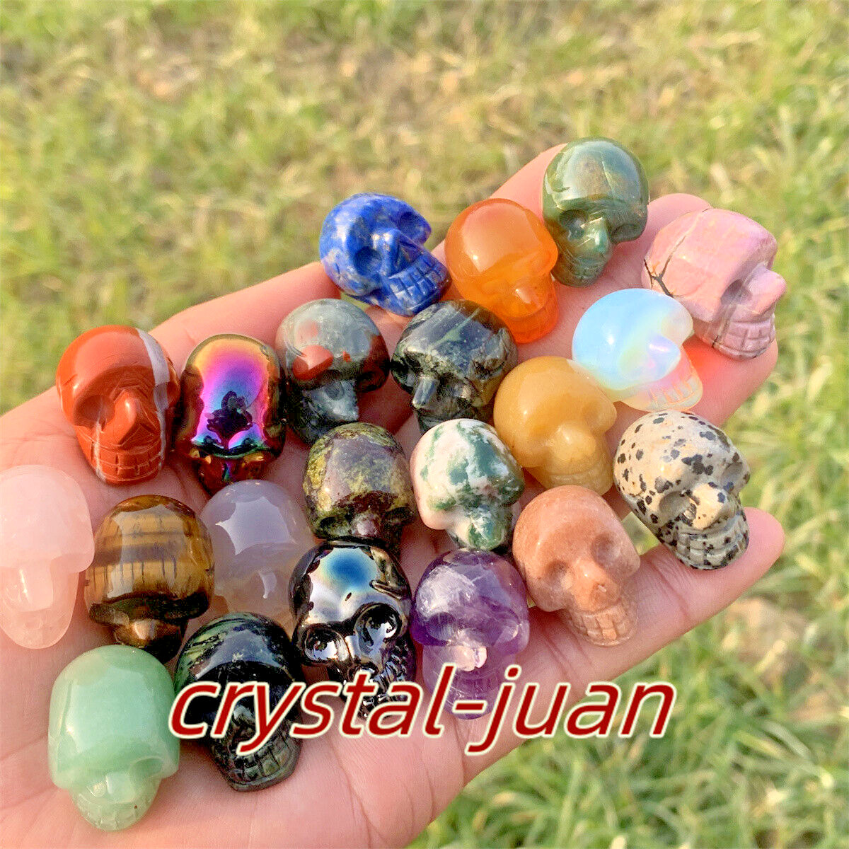 20pcs Natural Mix quartz Crystal Small Skull quartz Crystal Skull Reiki heal