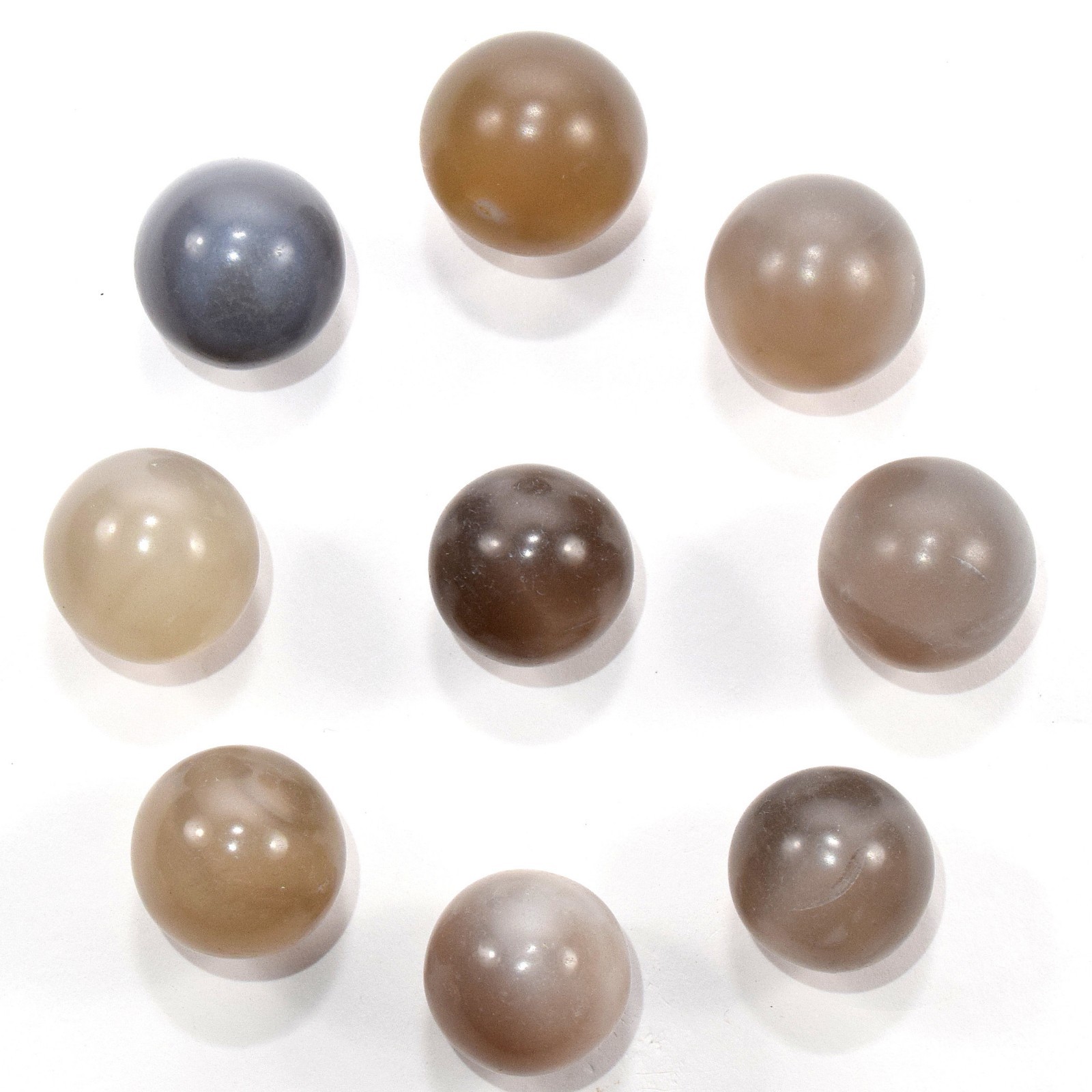 22mm Multicolor Agate Sphere Polished Chalcedony Crystal Mineral Ball China 1PC