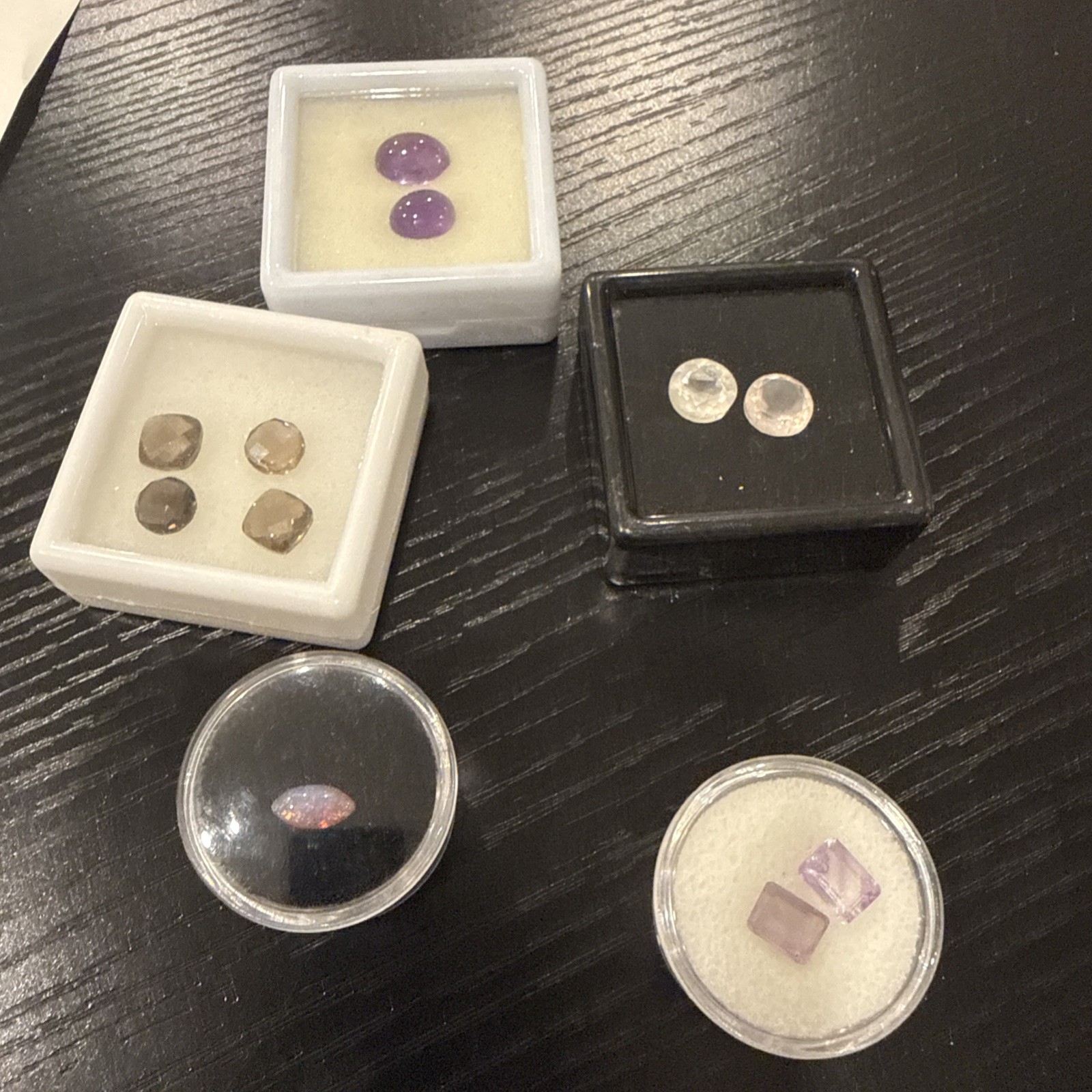 Natural Gemstone Lot, Amethyst, Quartz, Opal, Smokey Quartz, Oval, Rectangular