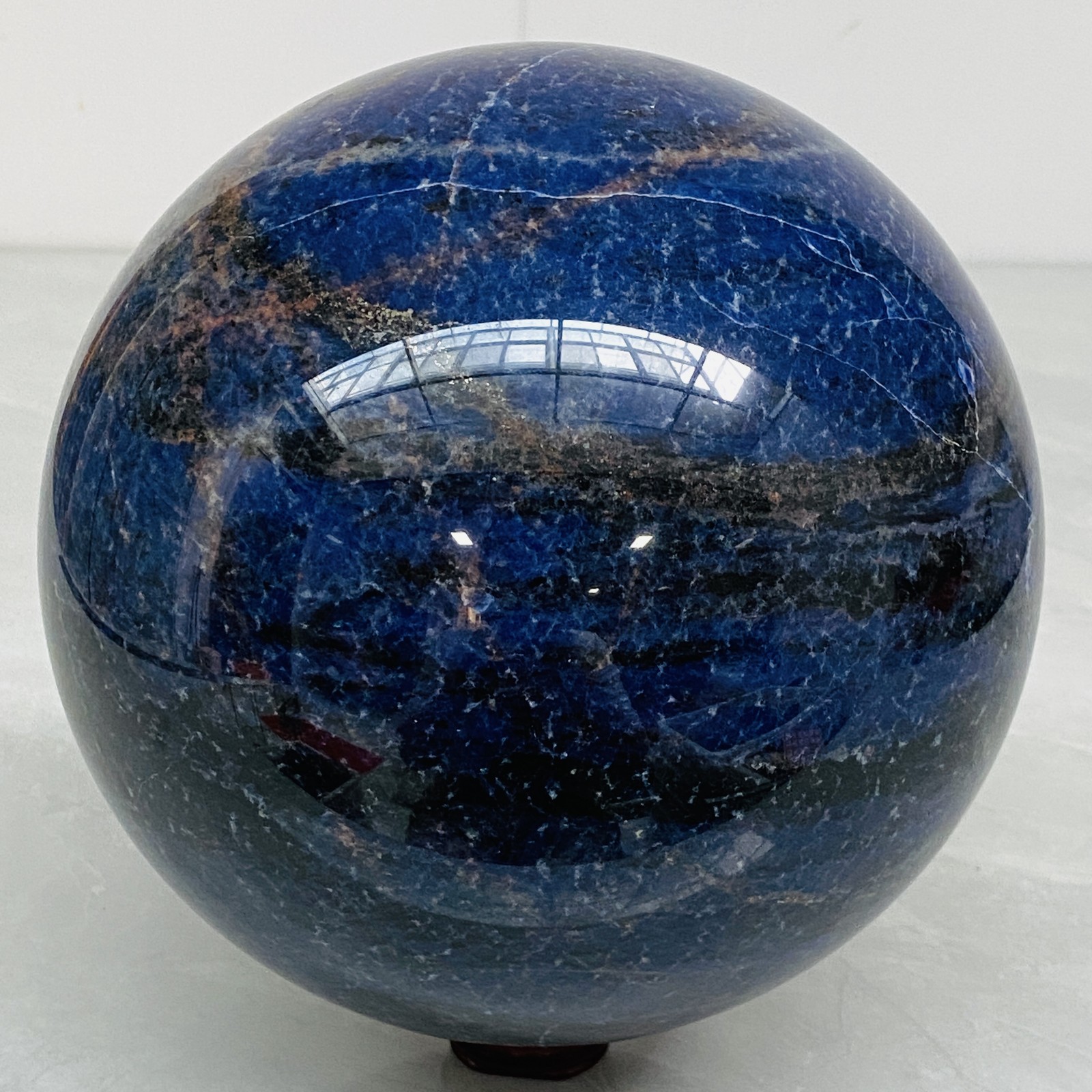 Blue Sodalite Ball Sphere Healing Crystal Natural Gemstone Quartz Stone 15.65LB