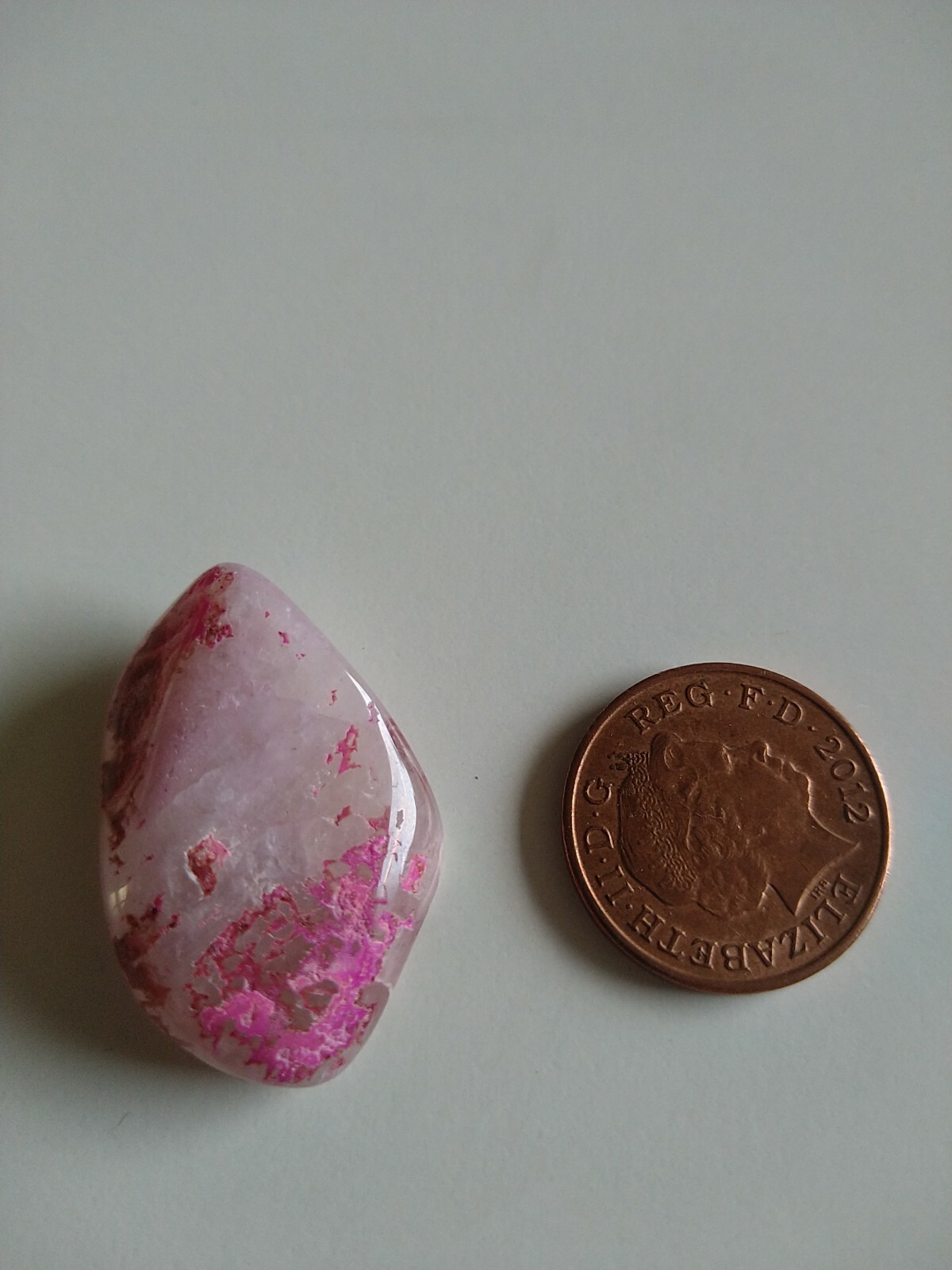 1 X Crazy Lace Agate – High Quality Healing mineral crystal – beautiful pink