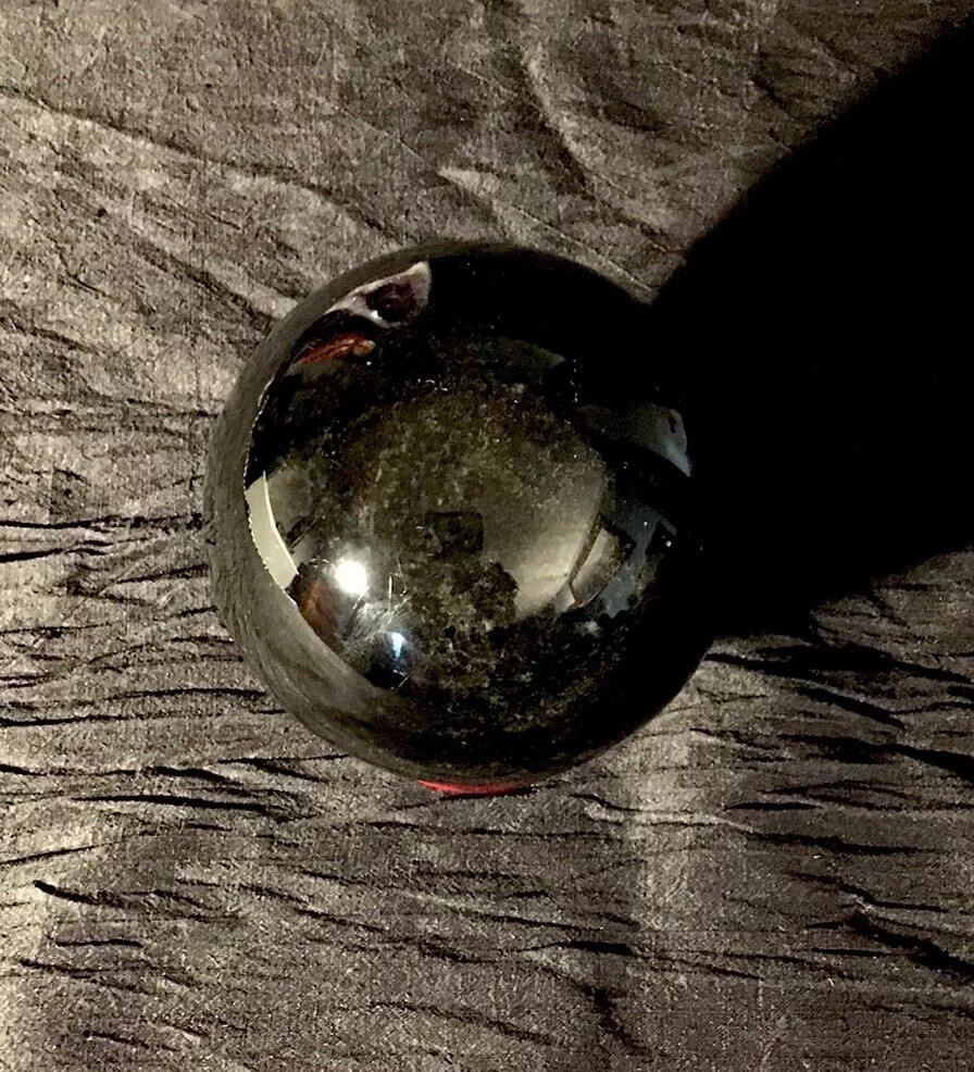 Black Jet Stone sphere Large 12in Round 2.210lb