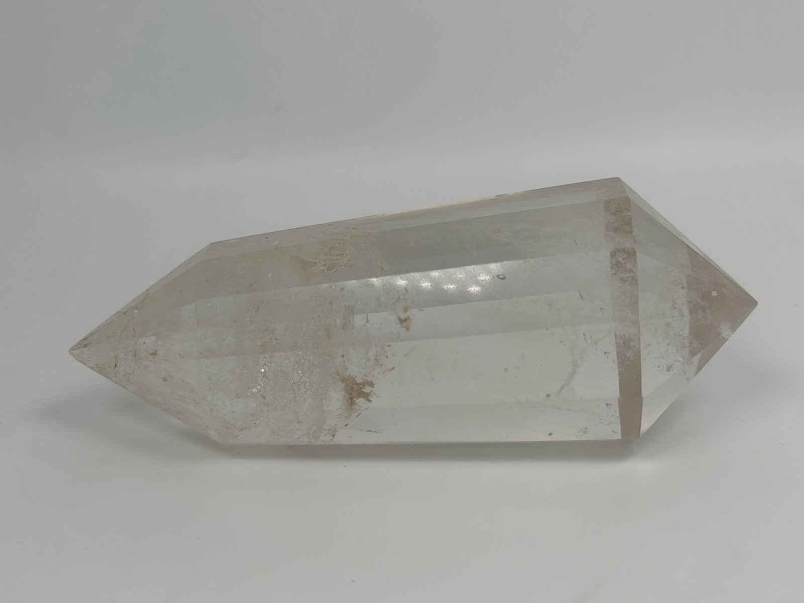 Rare 12 Sided Double Terminated Quartz Crystal Vogal Like 215g Natural Specimen