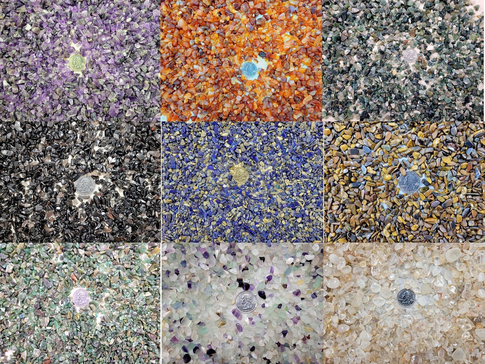 100% NATURAL GEMSTONE CHIPS UNDRILLED BULK CRYSTAL BEADS FOR RESIN ART & CRAFTS