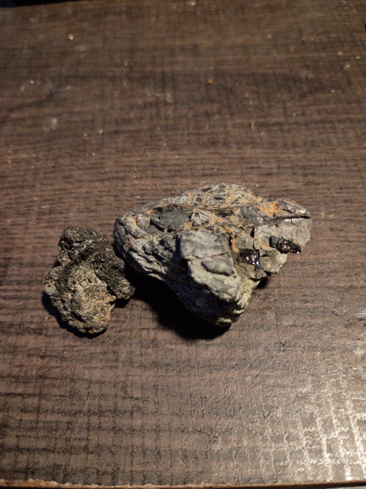 Mystery Unique Rocks/Stones/Meteorite Lot – Set of 2 (One Small, One Larg