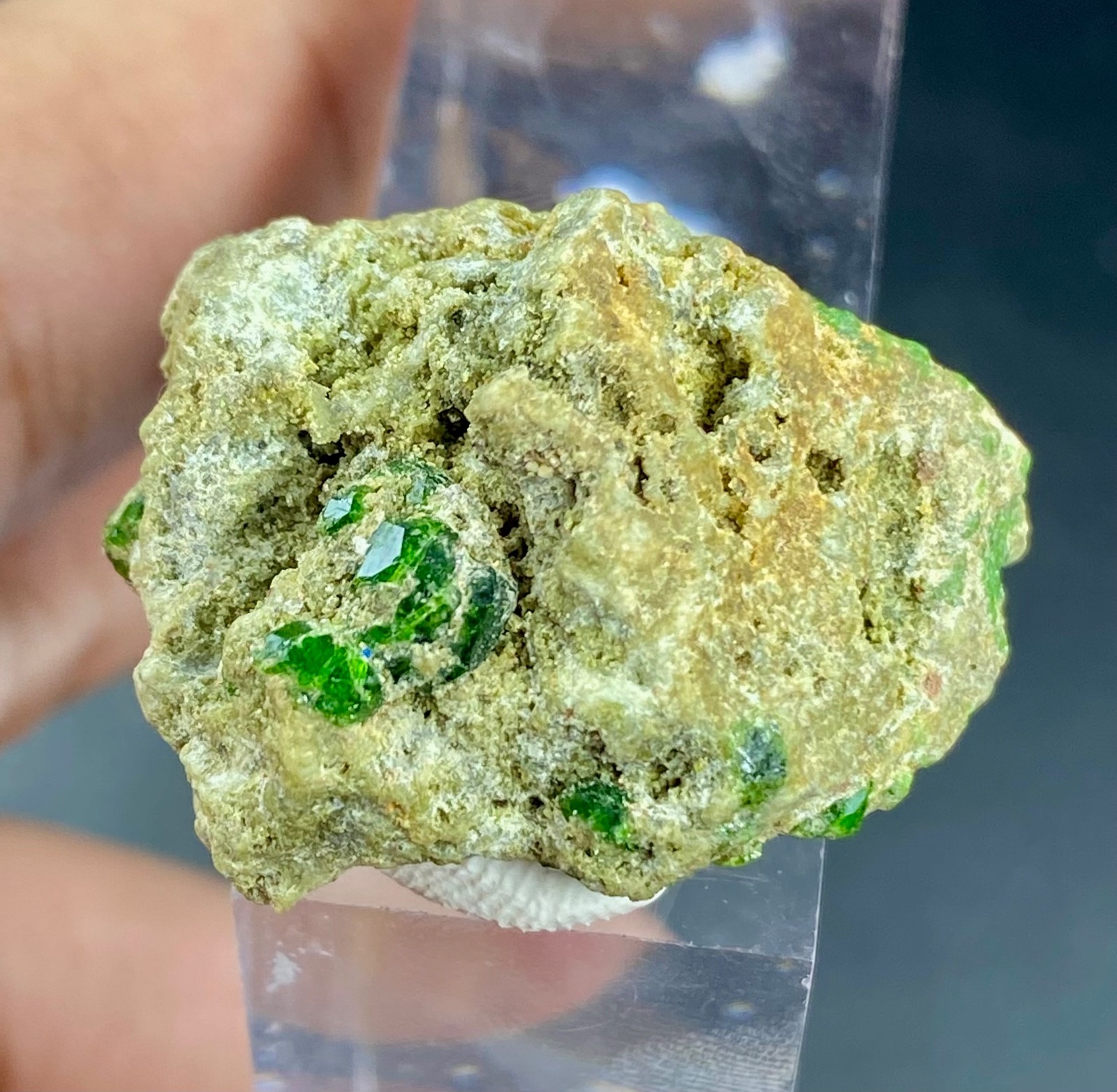 11 Gram Natural Beautiful Green Garnet Specimen from Pakistan
