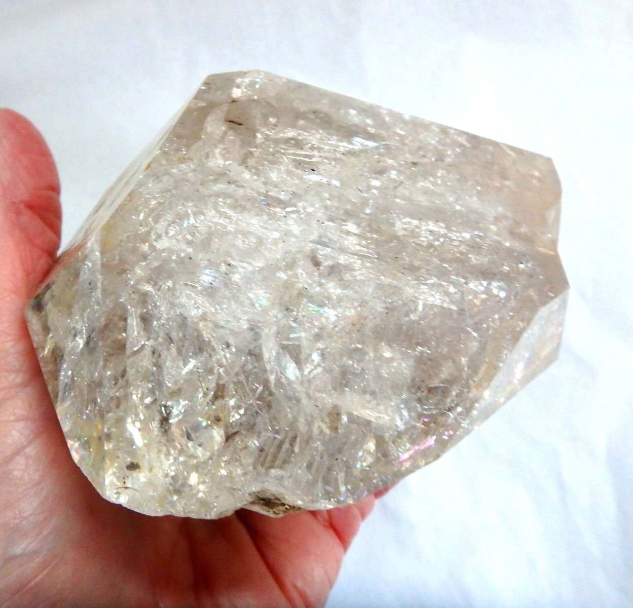 Crystal 💎 Huge Herkimer Diamond Full of Rainbows 1 pound 11 ounces Collector