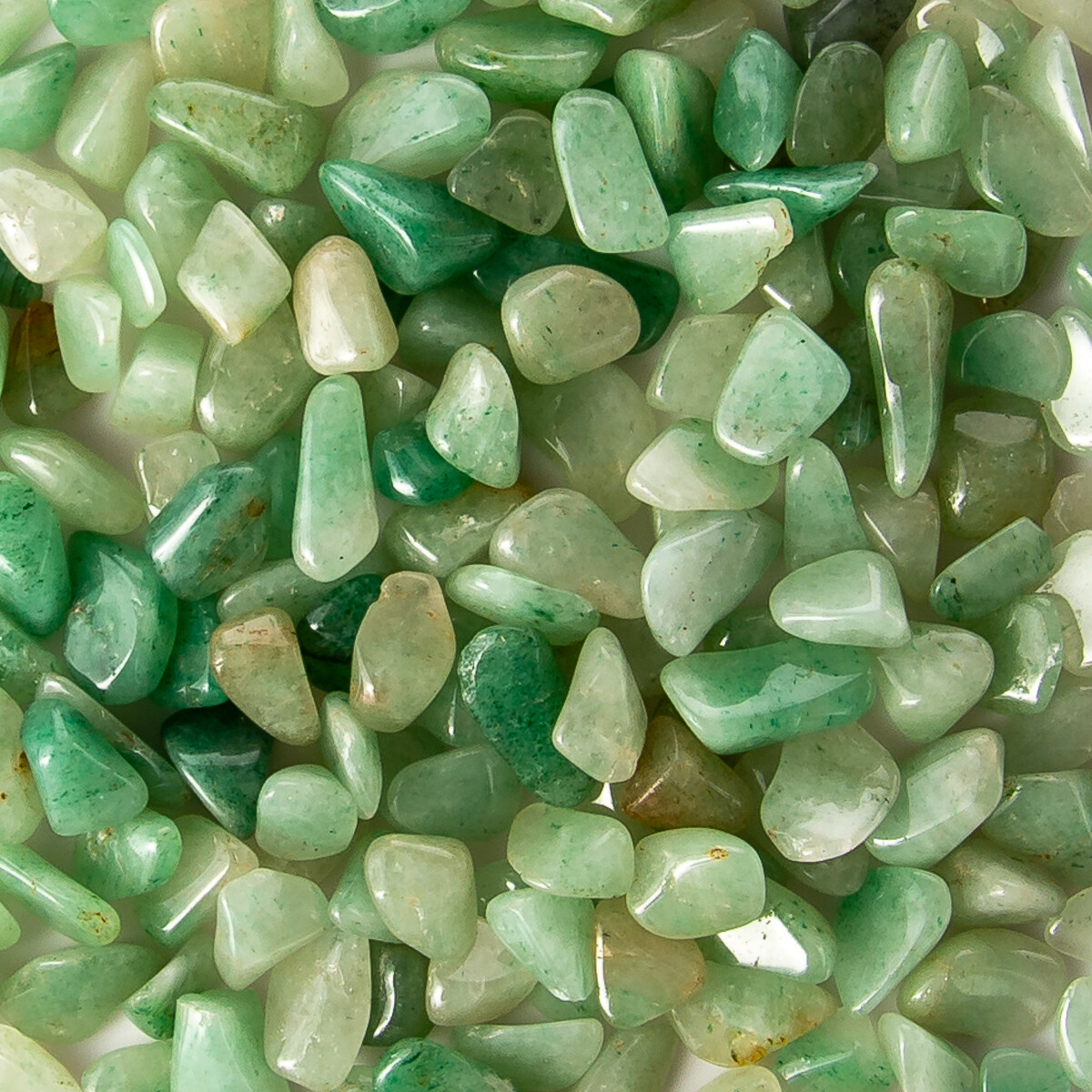 1/4 lb Tumbled Green Aventurine Gemstone Crystals 40-60 Stones Gem Rock Specimen