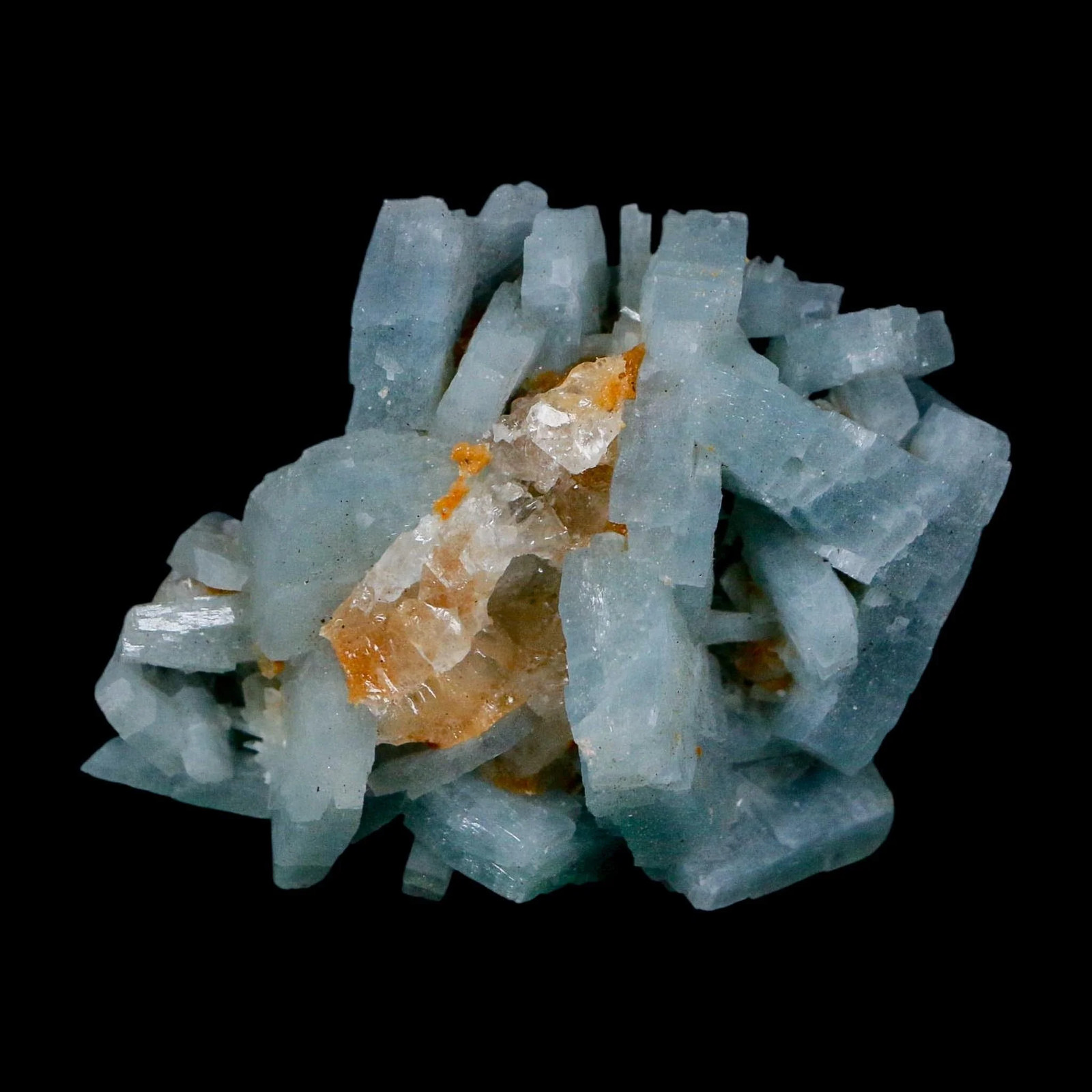 2.4″ Ice Blue Tabular Barite Blades Crystal Mineral Meknes-Tafilalet Morocco