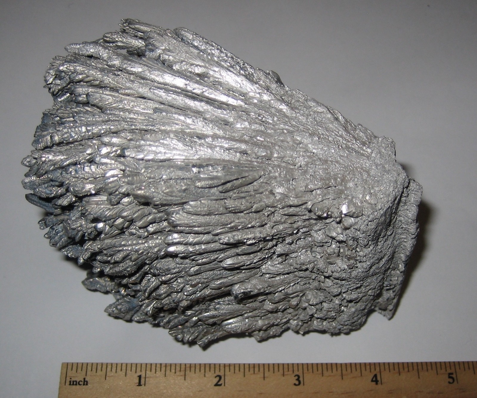 3.6″ x 3″ RARE LAB GROWN MAGNESIUM CRYSTAL MINERAL METAL CLUSTER ~ 345.1grams *A
