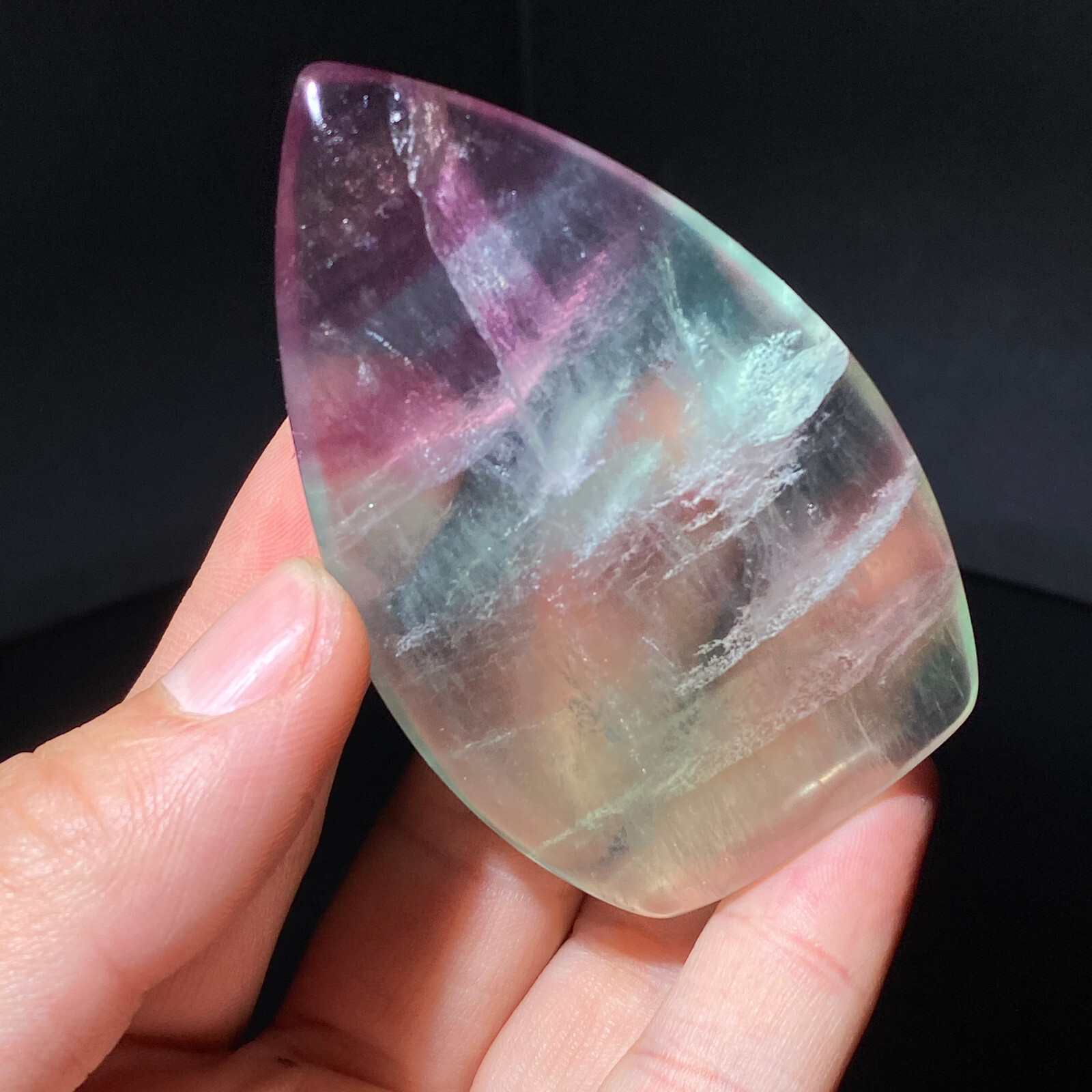 103G Natural colored fluorite crystal column obelisk healing specimen
