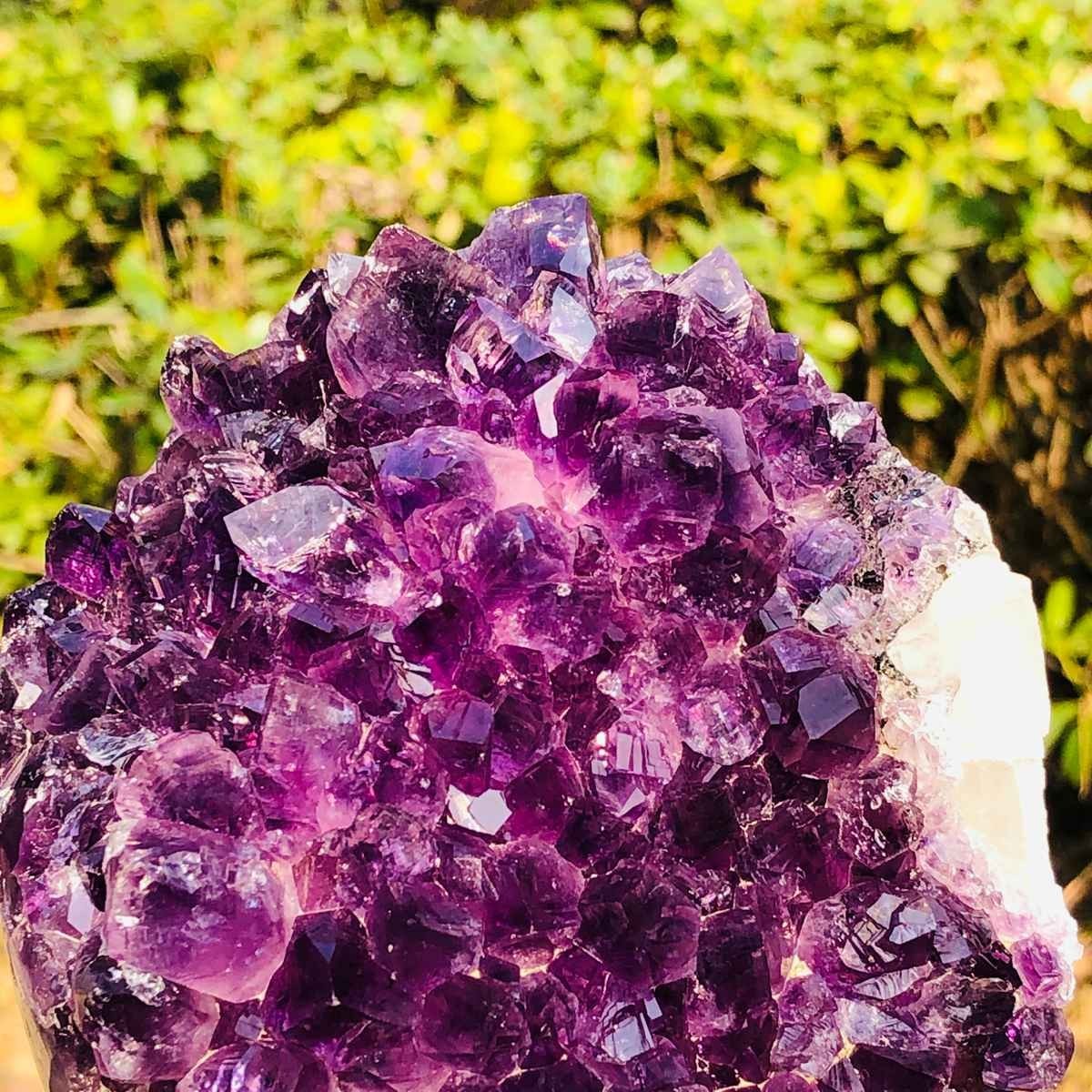 2pc 4.62LB Natural Uruguayan Amethyst Quartz Cave Geode Crystal Healing