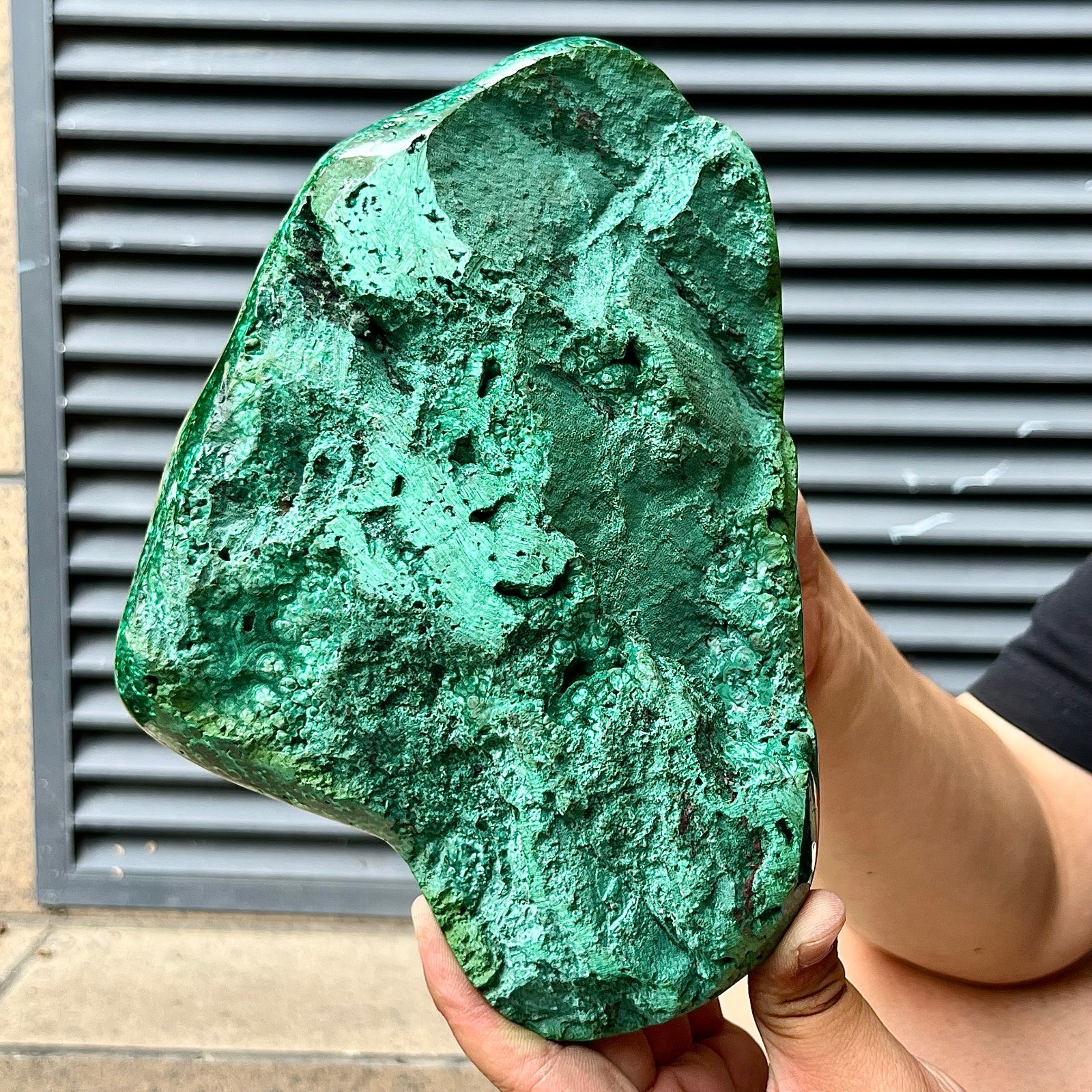 6.4 lb Natural Malachite Stone Polished Gift Display Decor Stone Art