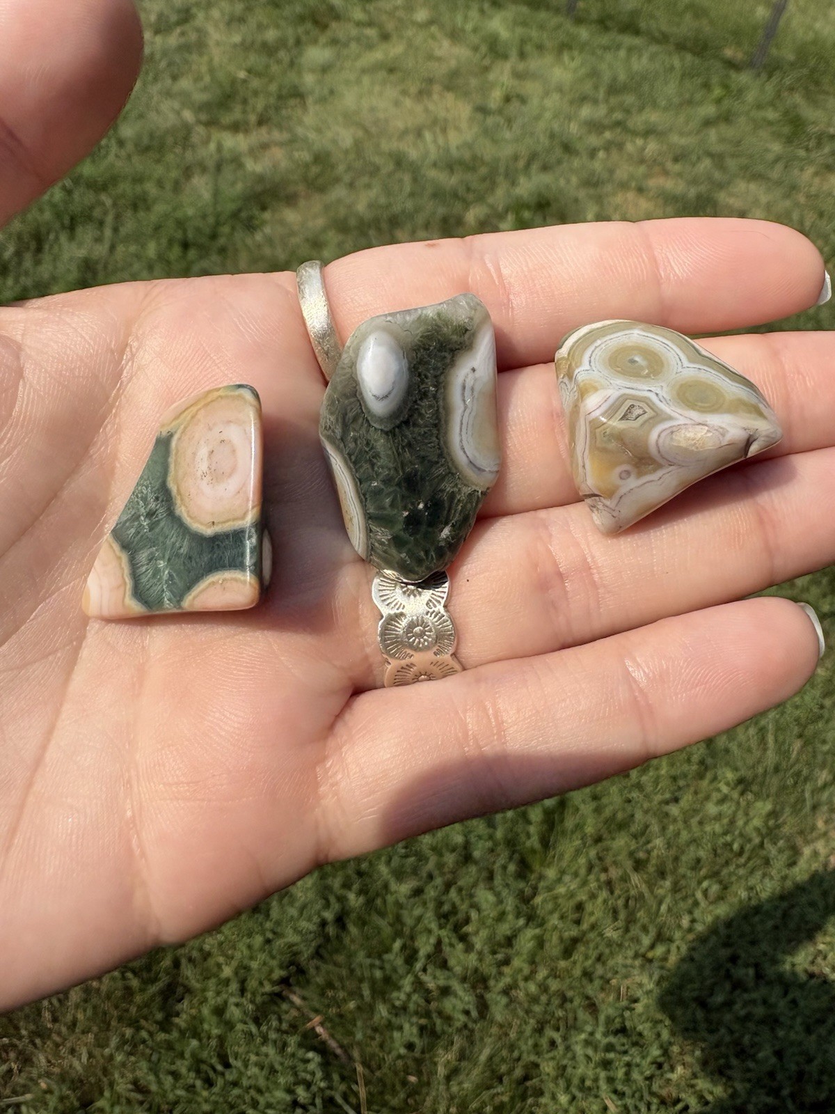 Orbicular Ocean Jasper Set