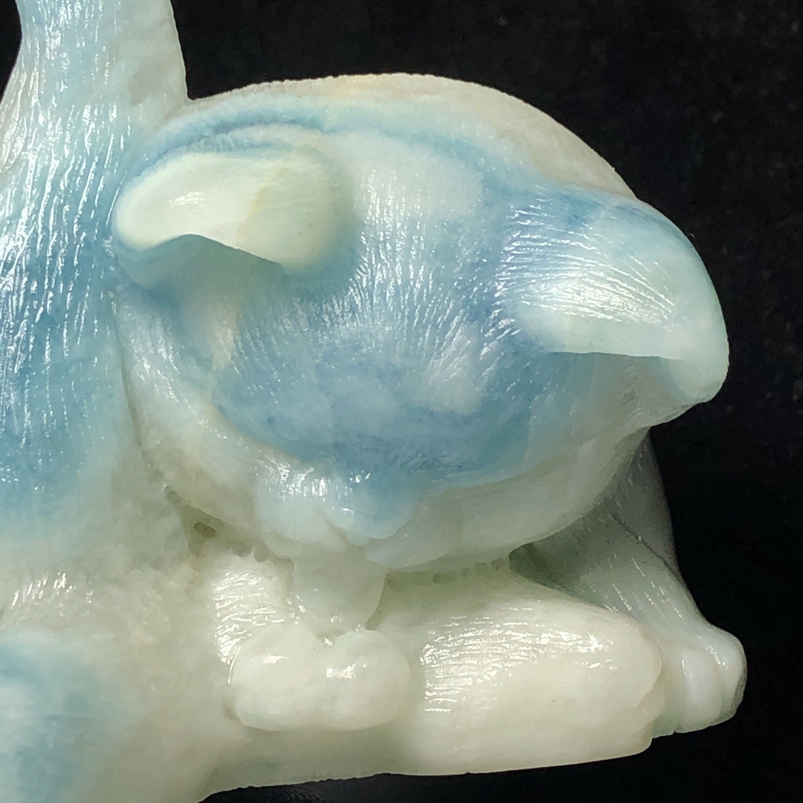 CAT HAND-CARVED NATURAL AMAZON STONE CRYSTAL QUARTZ MINERAL SPECIMEN COLLECTION.