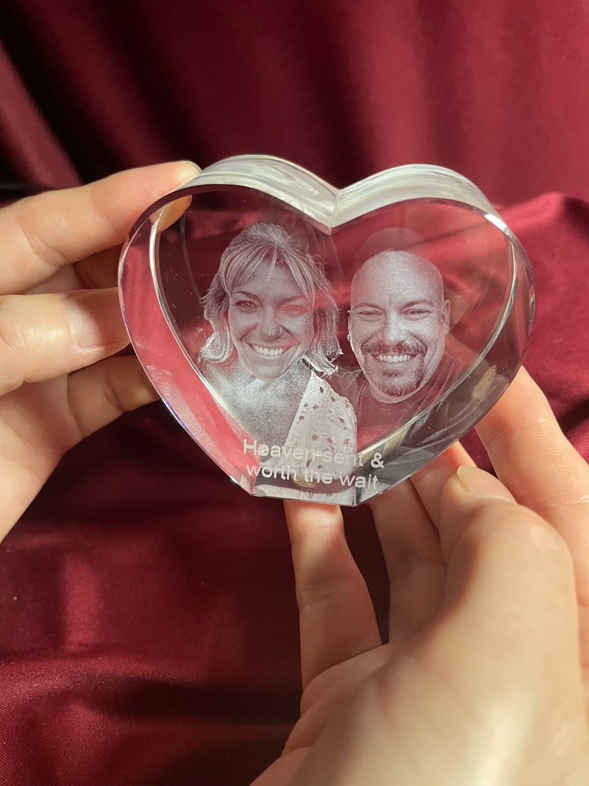 Couple’s 3D Crystal Heart – Personalized Gift for Love & Special Occasions