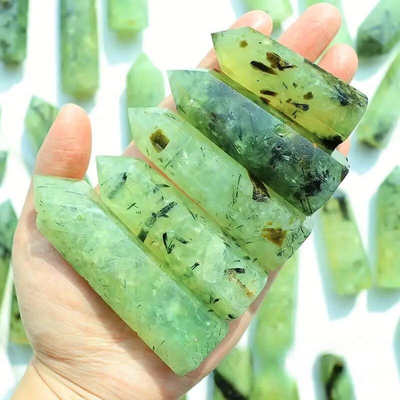 1000g Natural grape stone column Quartz Crystal wand point oblisk Reiki healing