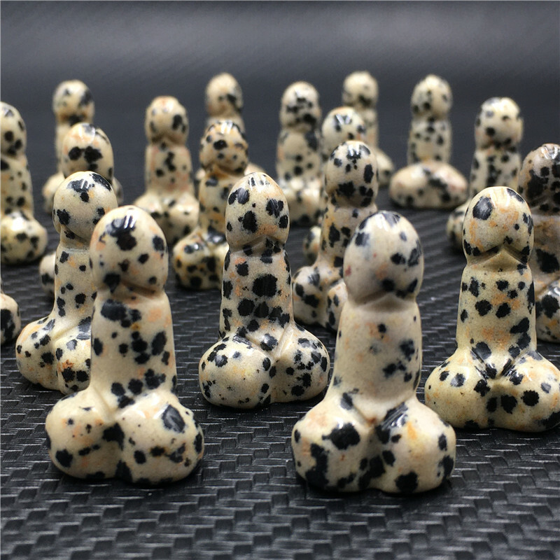 Wholesale Natural mix mini Penis Carved quartz Crystal Massager Wand Healing