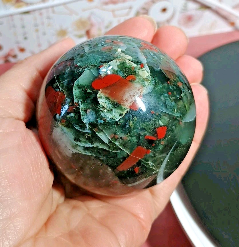 African Bloodstone Sphere