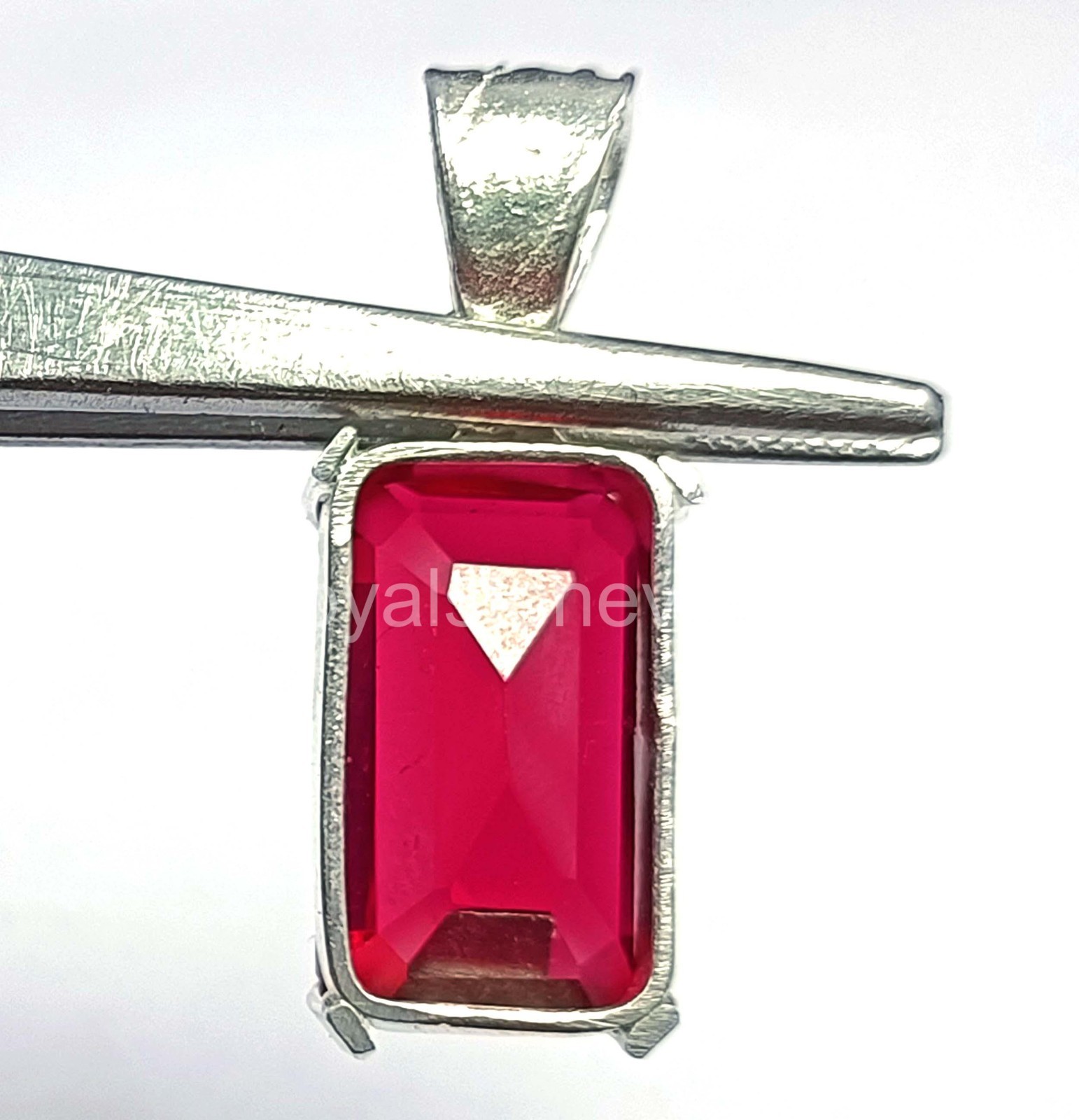 IGL Certified 41.55 Ct Natural Red Ruby Emerald Pendant – Solid 925 Silver 5AOF