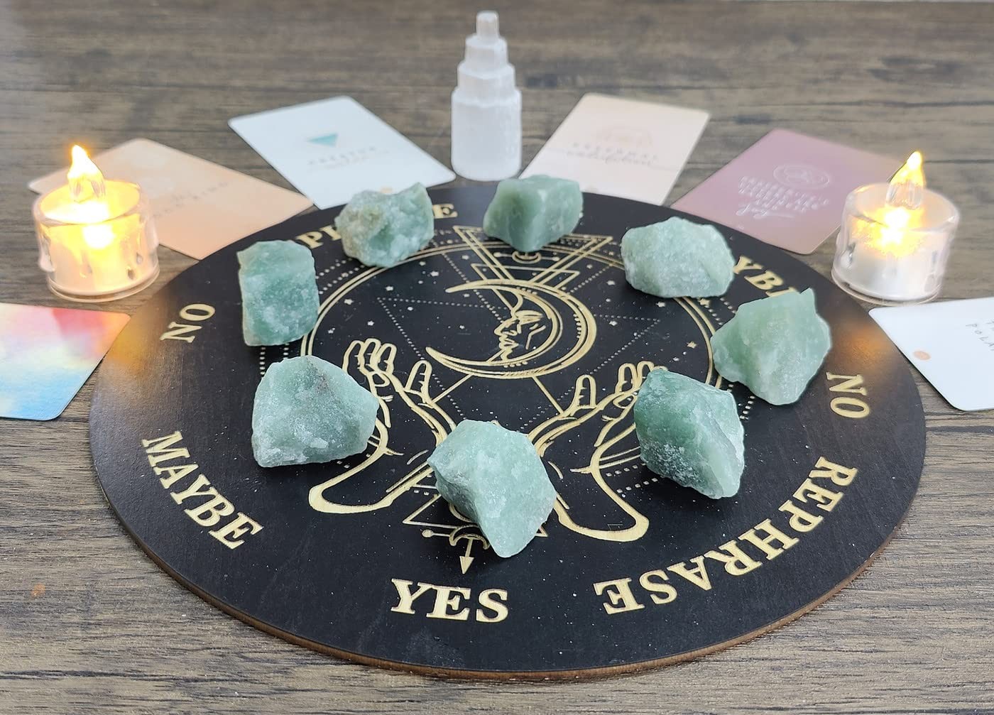 MAIBAOTA Natural Green Aventurine Crystals Bulk Raw Healing Crystal Stones 1″…