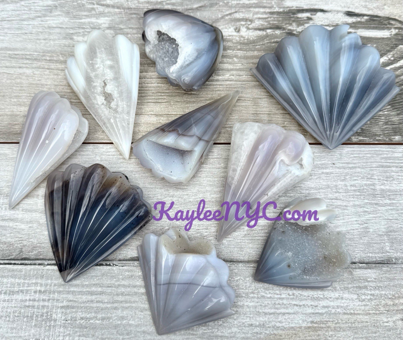 Wholesale Lot 6-9 Pcs Natural Druzy Agate Shell Crystals Healing Energy