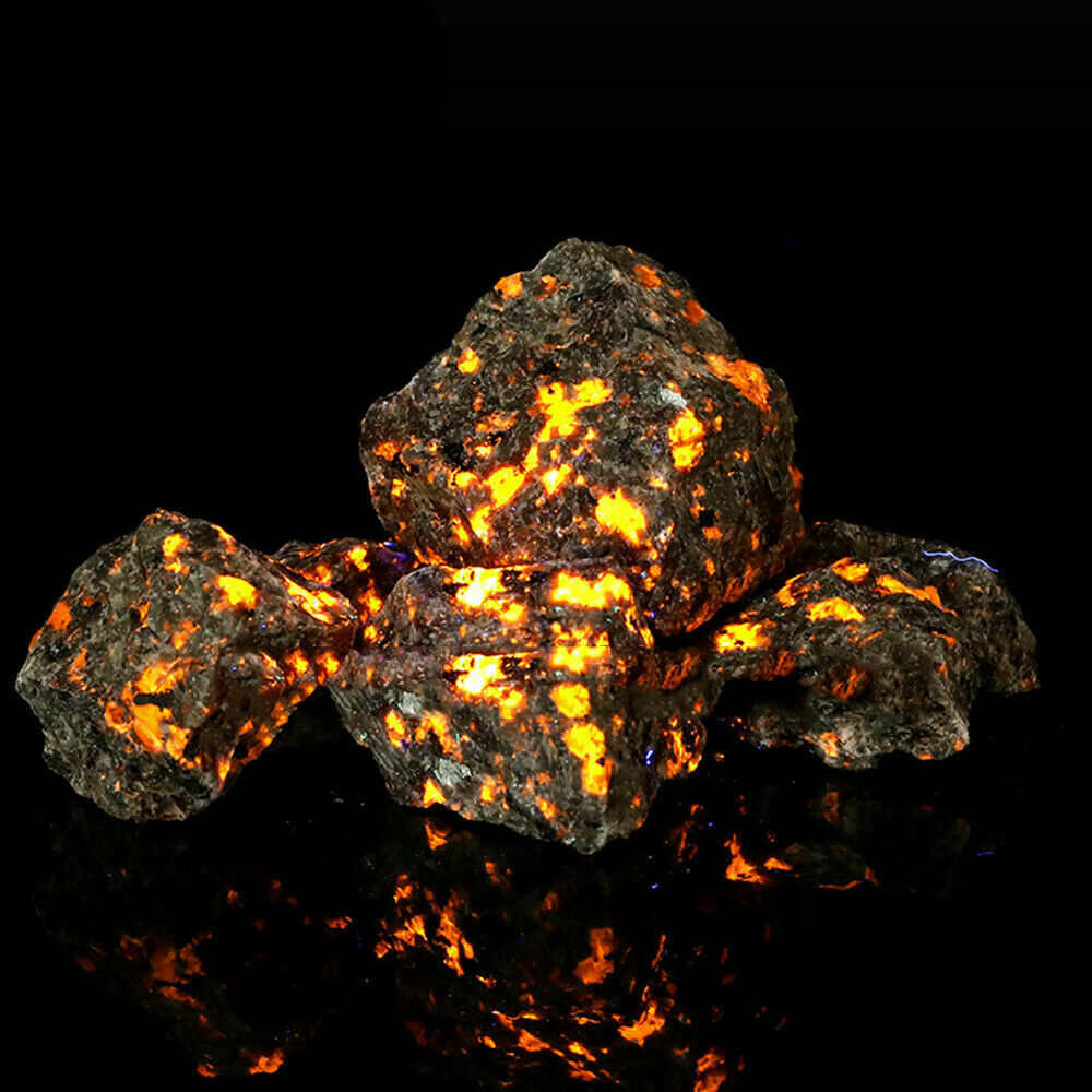 Wholesale Natural Raw Rough Yooperlite Flame Fire Stone Mineral Crystal US STOCK