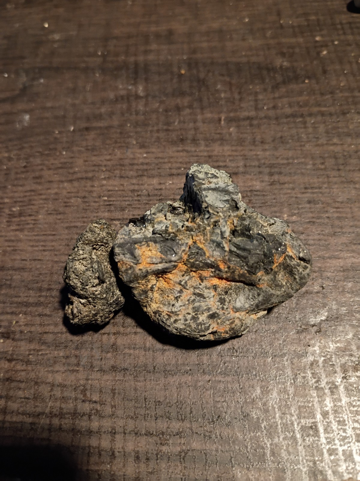 Mystery Unique Rocks/Stones/Meteorite Lot – Set of 2 (One Small, One Larg