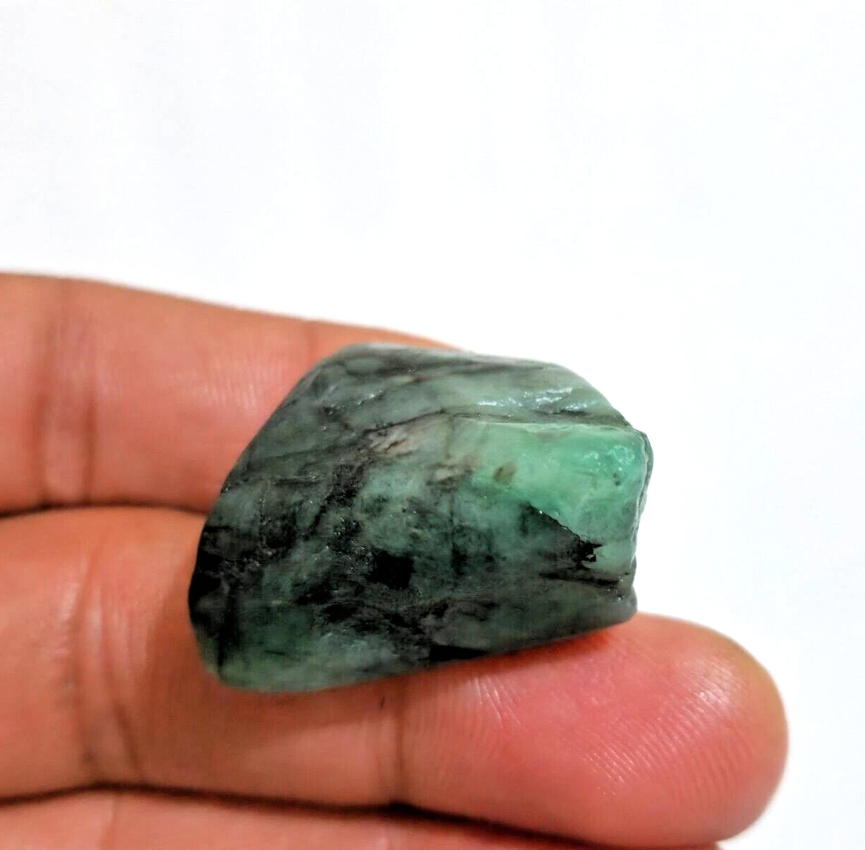Beautiful Sakota Emerald Raw 103 Crt Green Sakota Emerald Rough Loose Gemstone