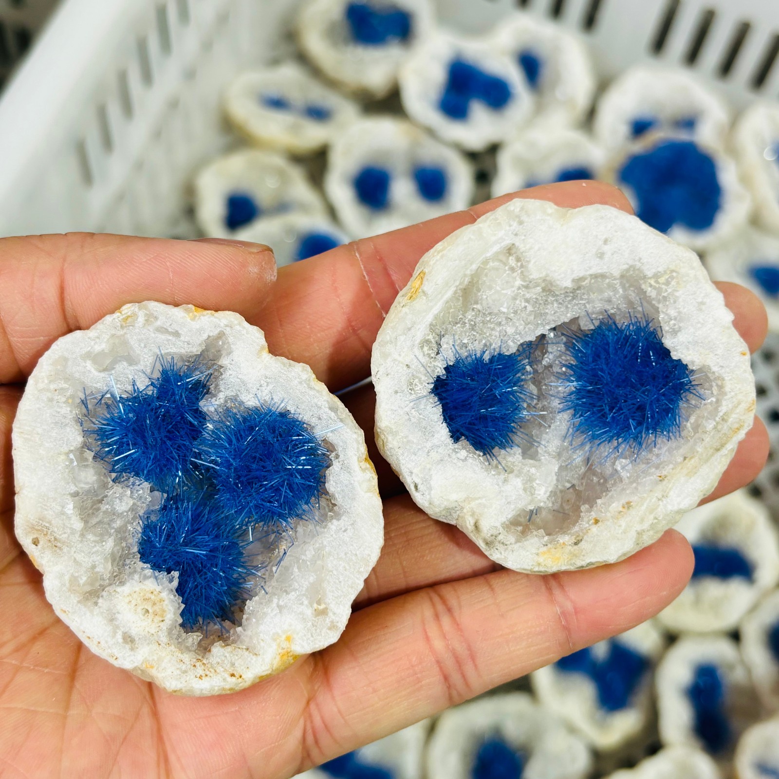 1pc Natural Agate Geode Quartz Crystal Energy Mineral Specimen Reiki Decor