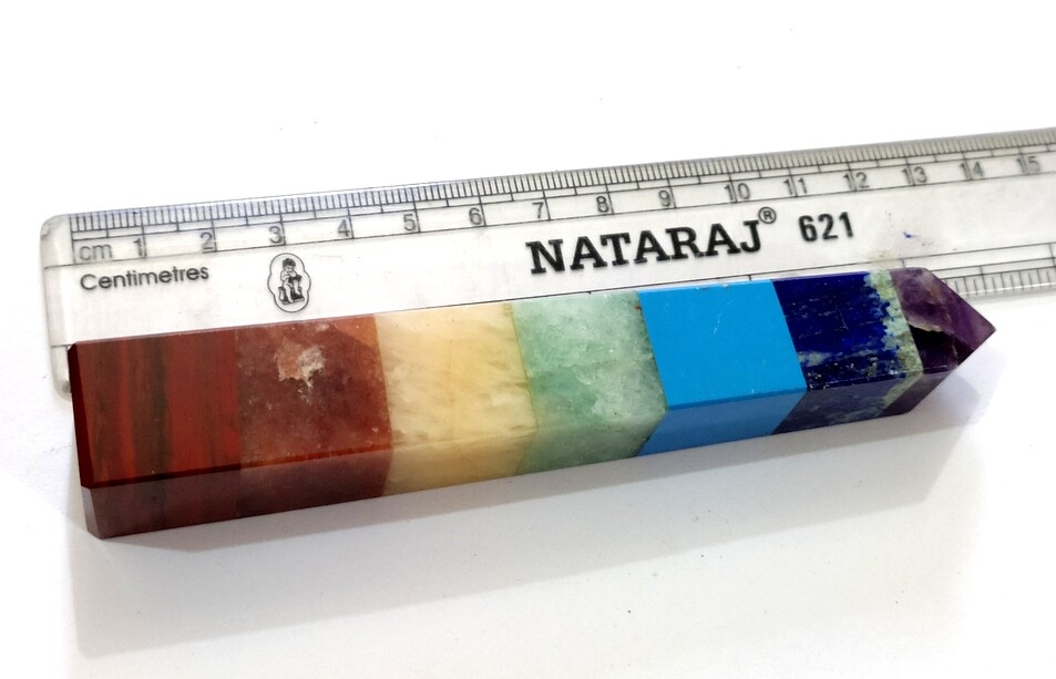 Chakra Bonded Reiki Healing Massage Meditation Chakra Point Wand 5 Inches