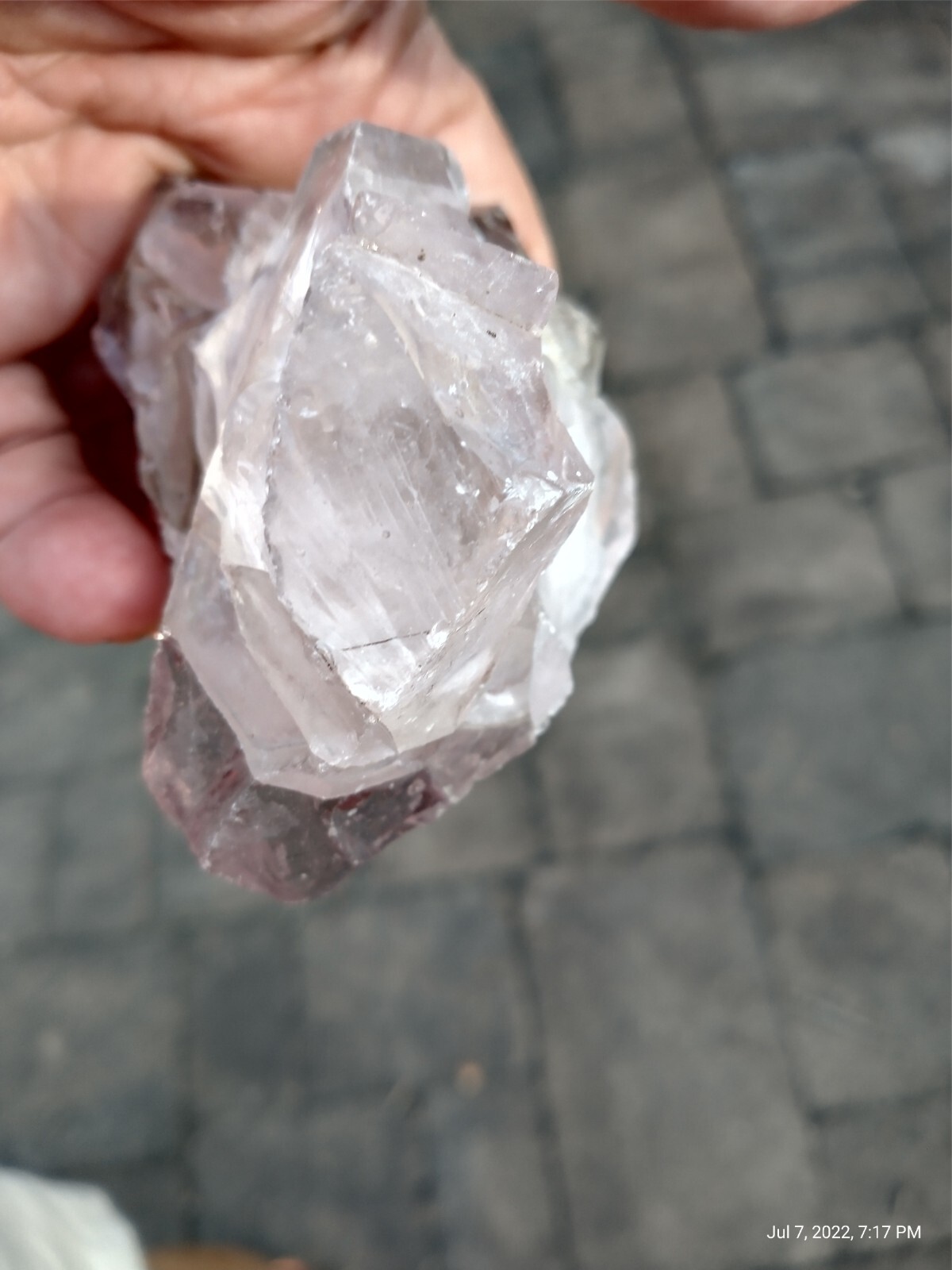 495g Monatomic Andara Crystal – Light Rose Pink – Large Master Healing Stone