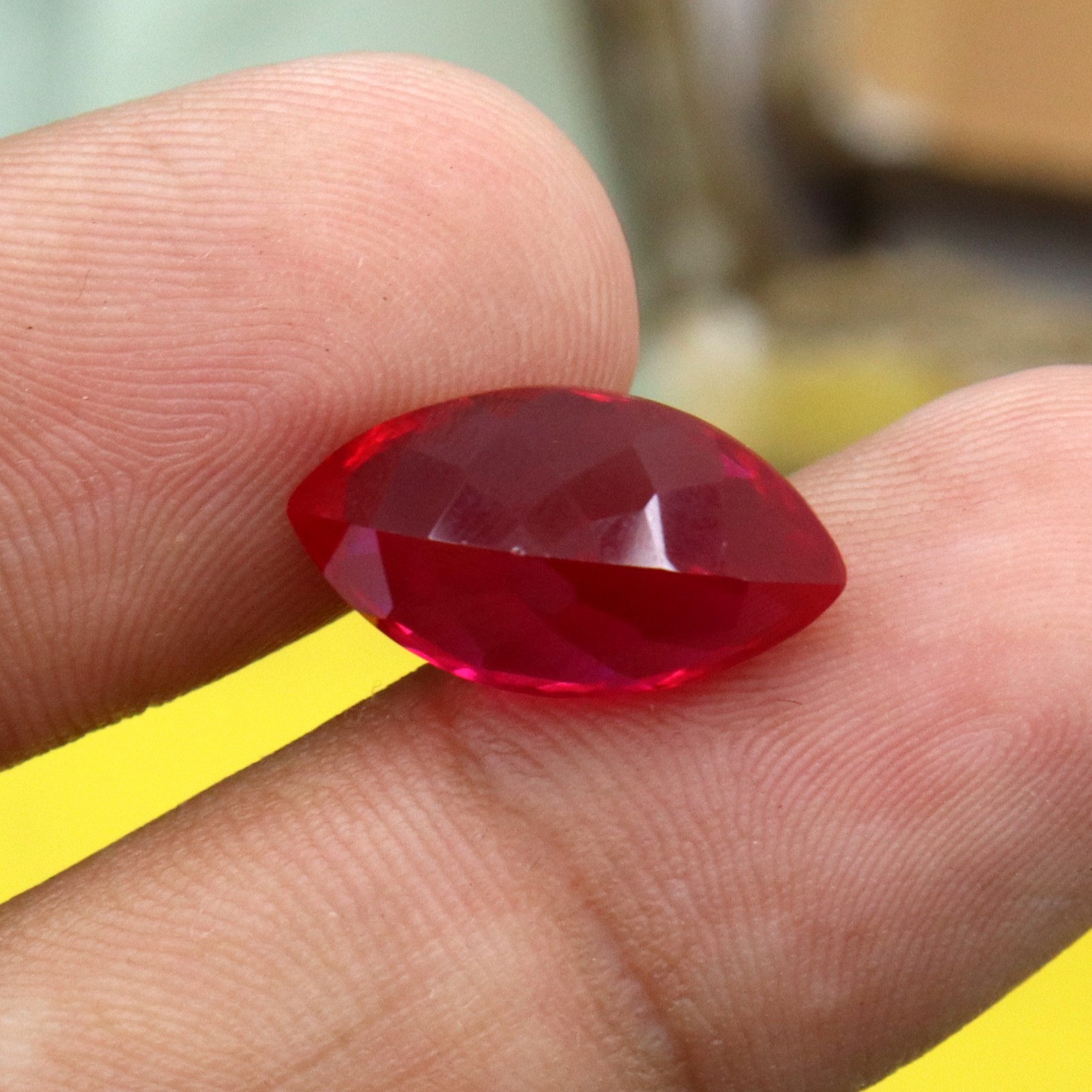Natural Mozambique Blood Red Ruby Marquise Cut 8.85 Ct Loose Certified Gemstone