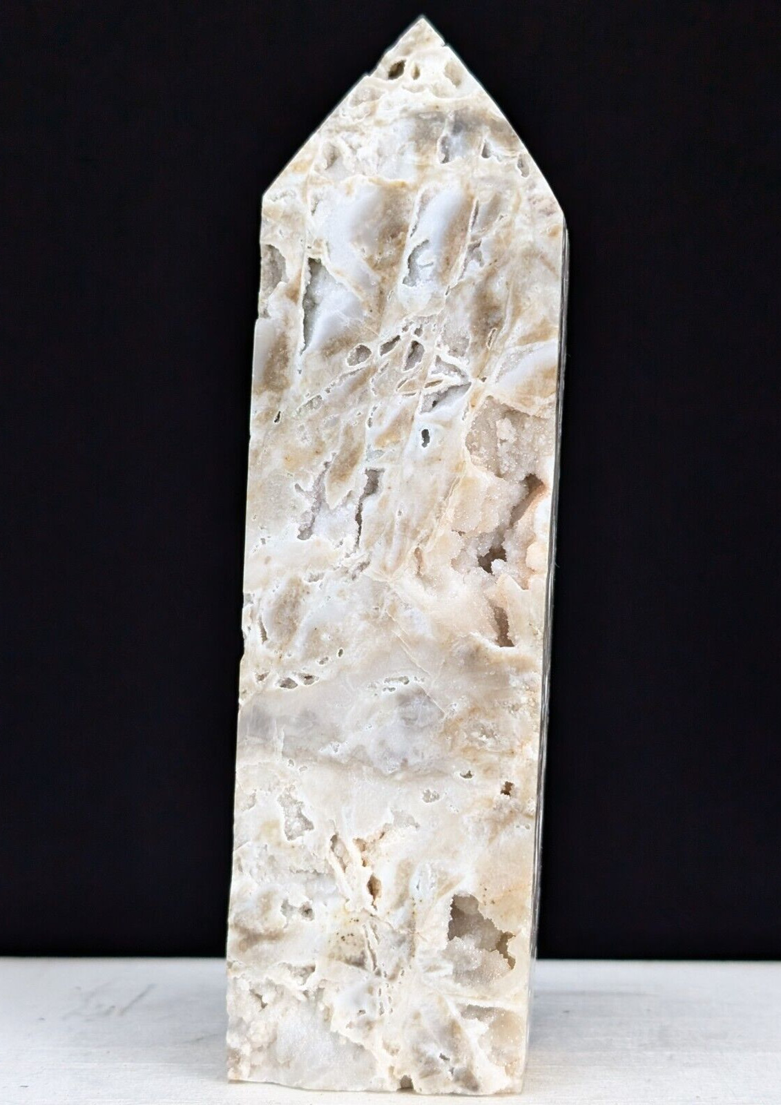 Sphalerite Tower Druzy Crystal Large Gemstone Point Wand