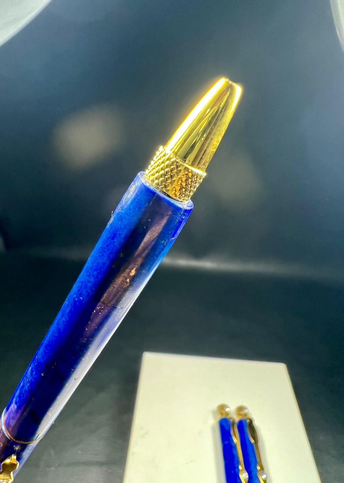 lapis lazuli pen handmade form Afghanistan her – anniversary gift- birthday gift