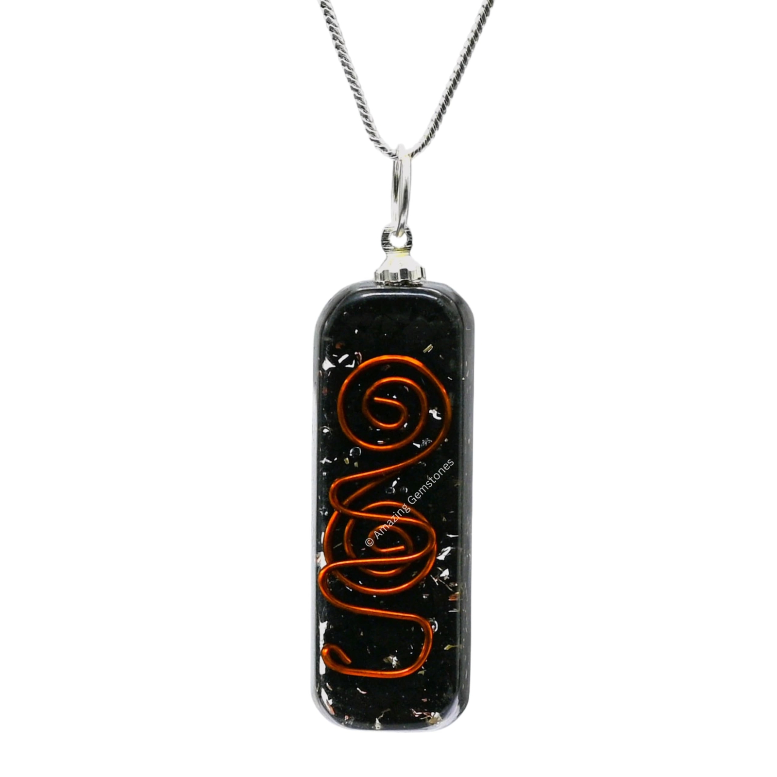 Amazing Gemstone Shungite Orgone Healing Pendant Necklace for Protection for …