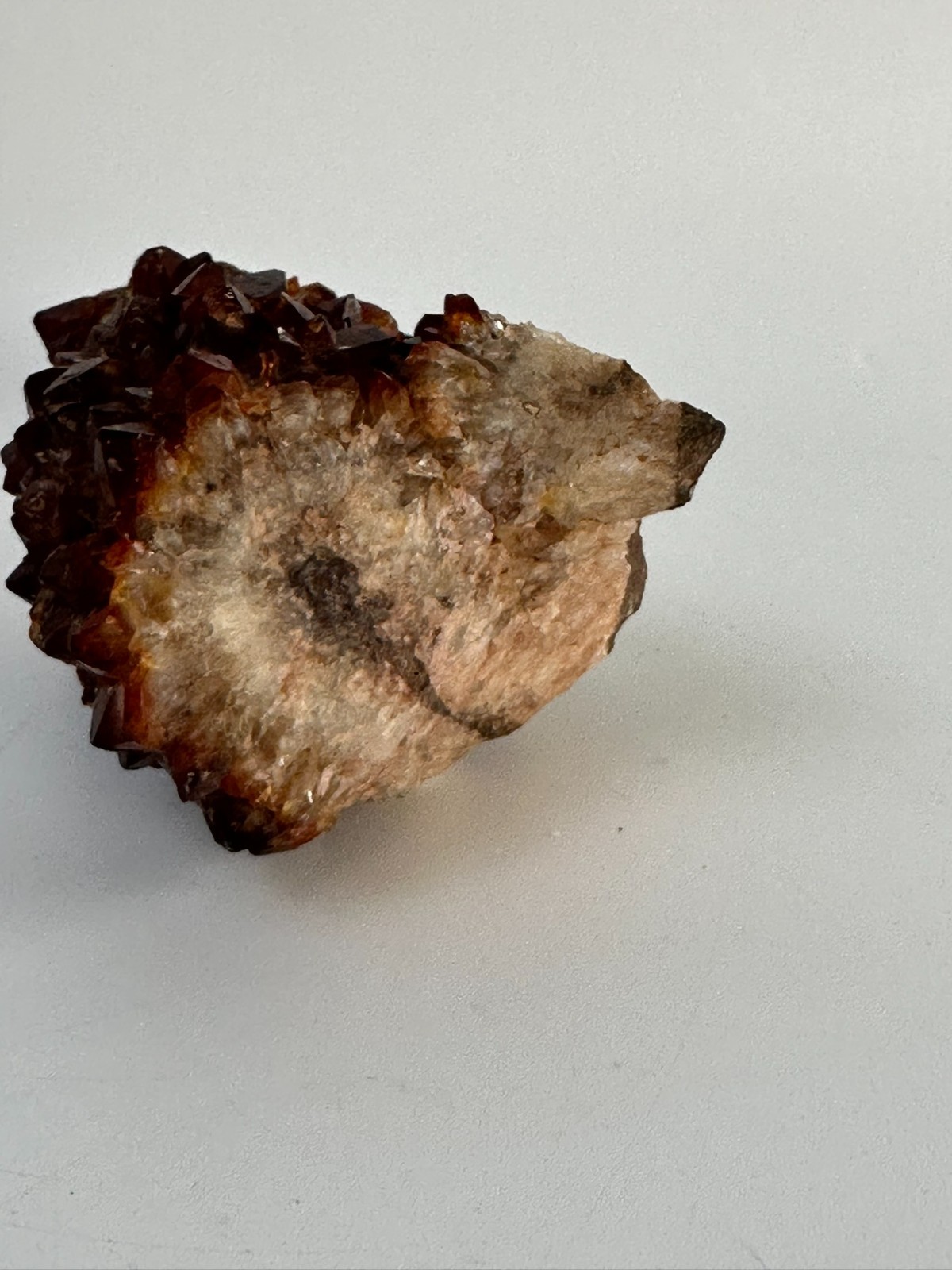 Natural Orange Brown Crystal Mineral Specimen Cluster Raw Display Stone