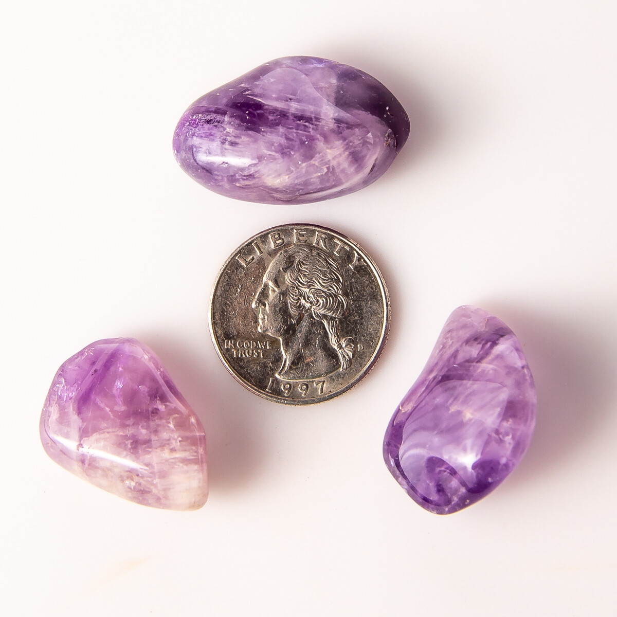 25g Tumbled Maraba Amethyst Gemstone Crystals 2-4 Stones Gem Rock Specimens