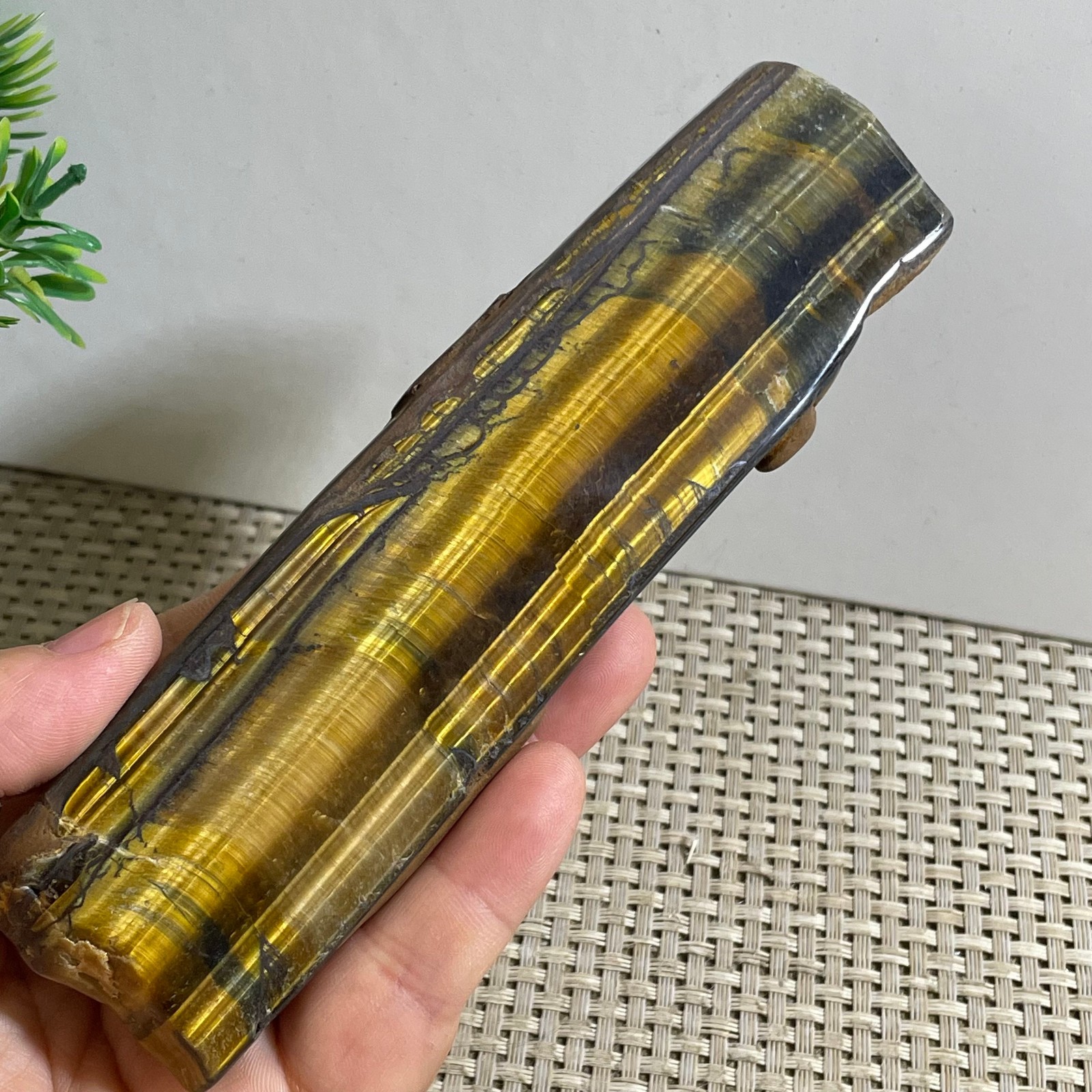 140g tiger’s-eye Rough Raw Stone Rock Specimen Reiki healing