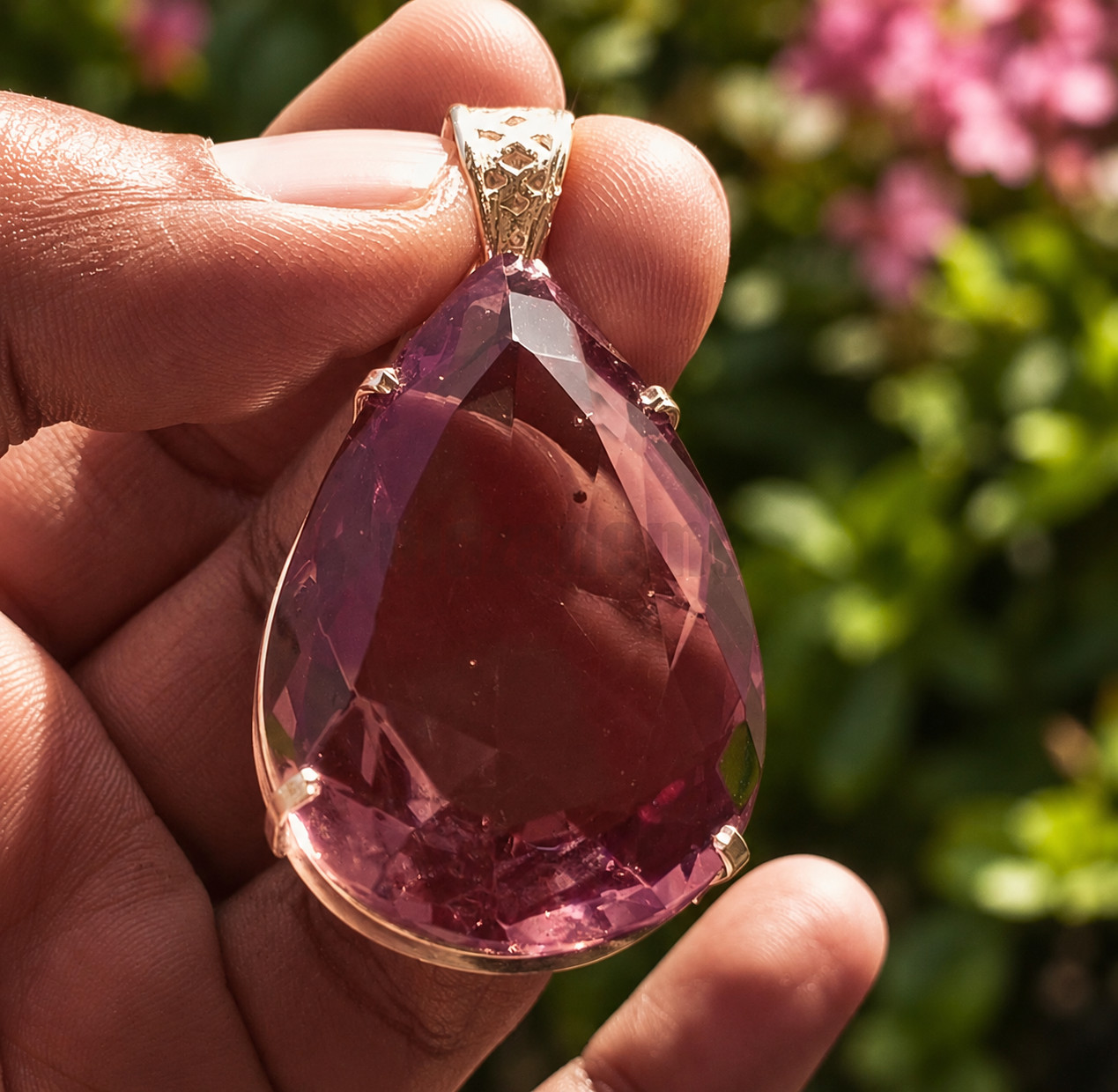 80-90 Ct Lab-Created Color Change Alexandrite Pear Cut Loose Gemstone Gift For u
