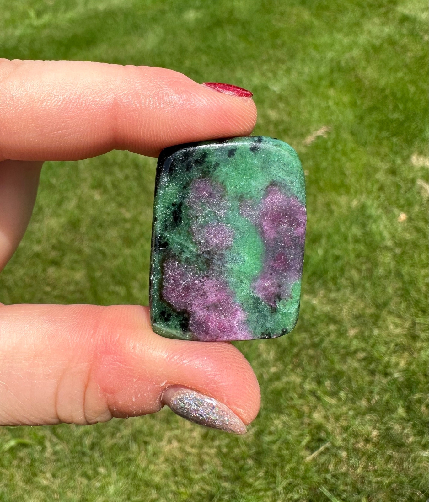 Ruby in Zoisite Slab, Natural Ruby In Zoisite from Tanzania